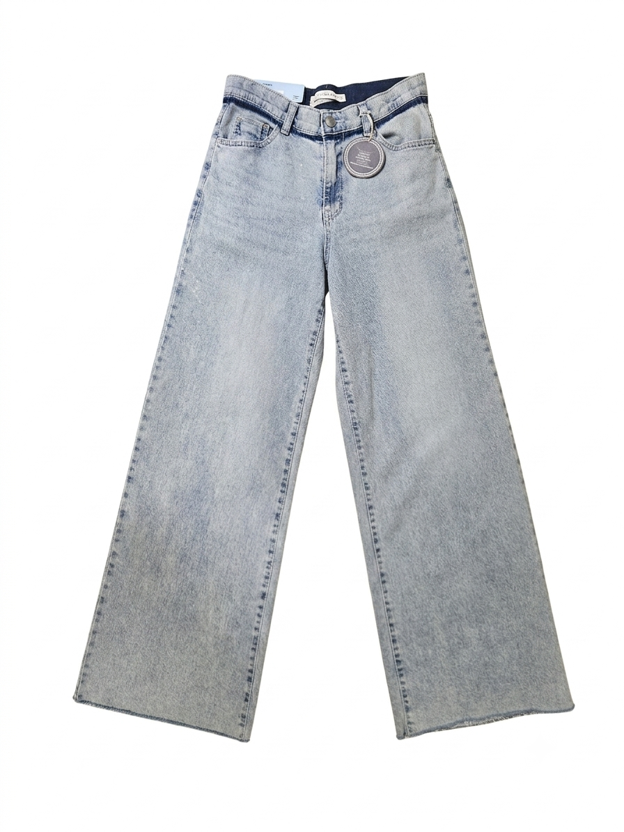 Wide Leg Washed Jeans