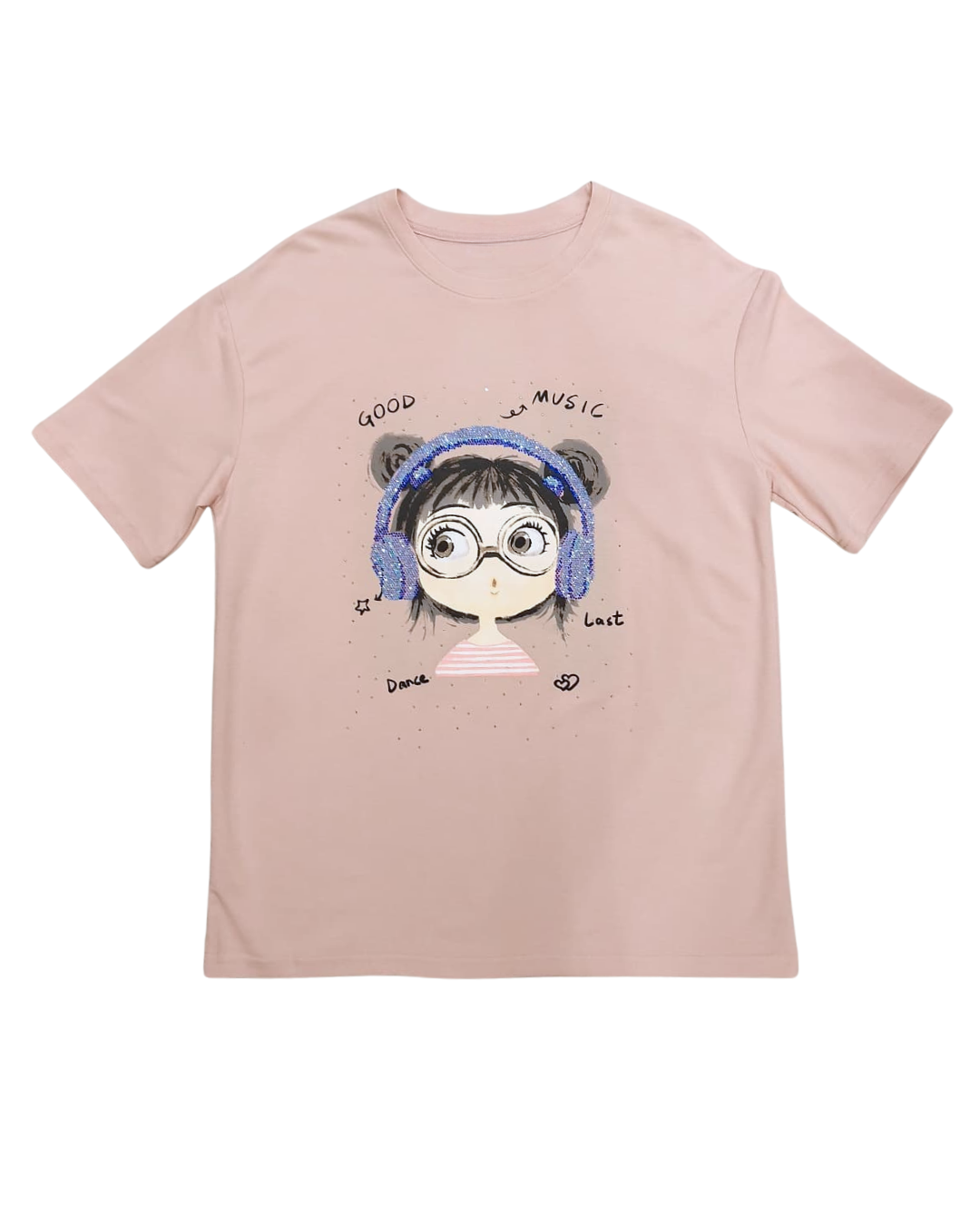 Girl Headphones Graphic Tee