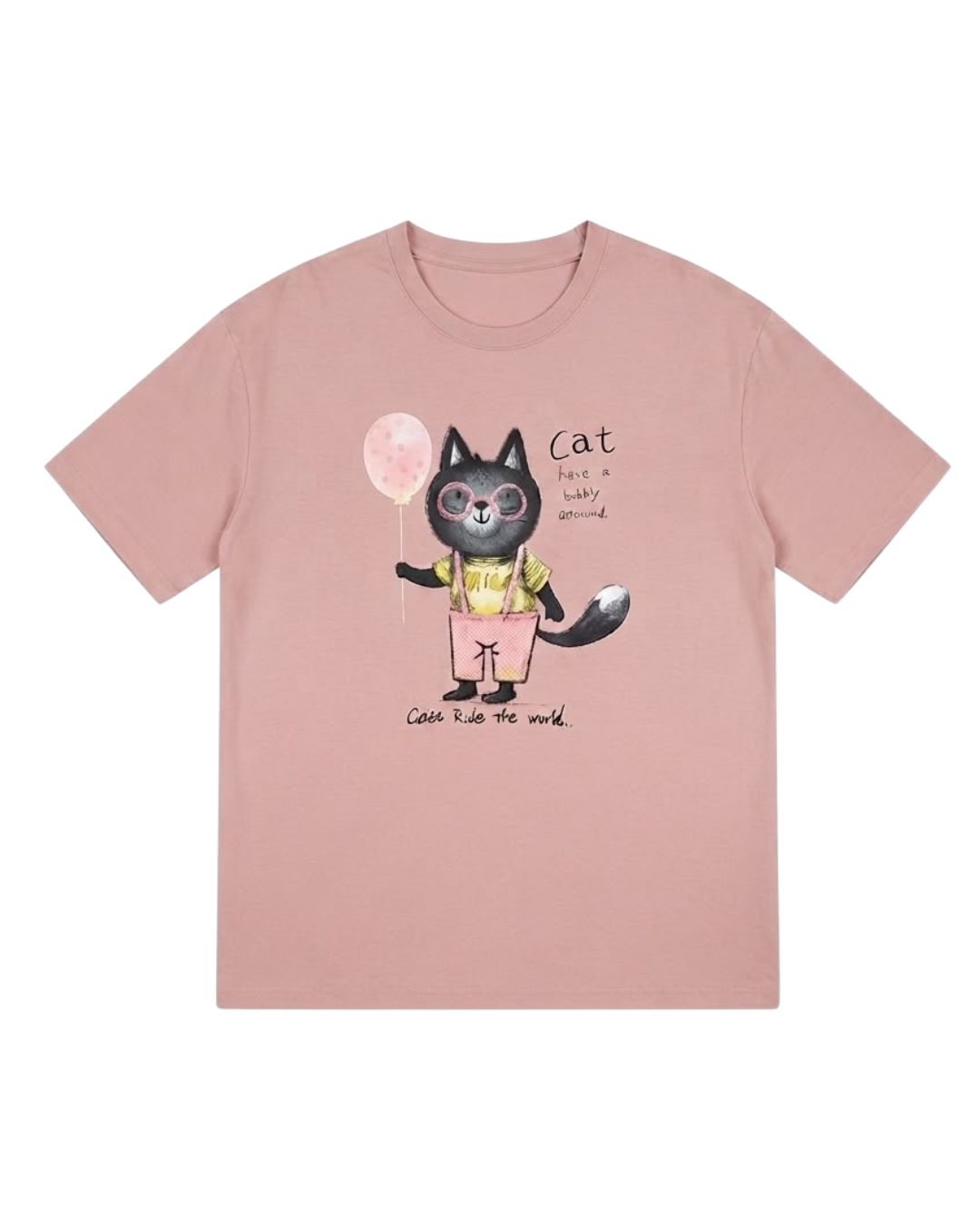 Cute Cat Graphic T-Shirt