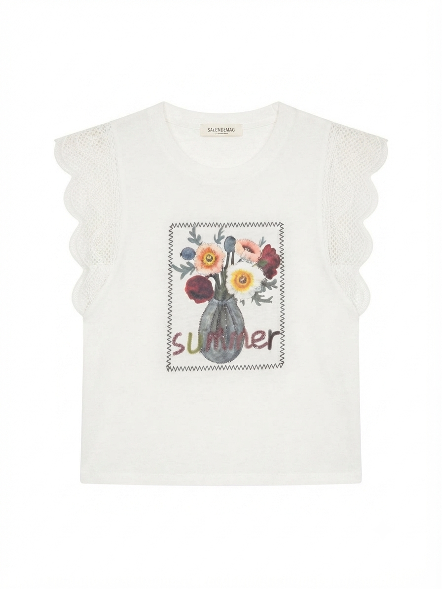 Floral Summer Sleeveless Top