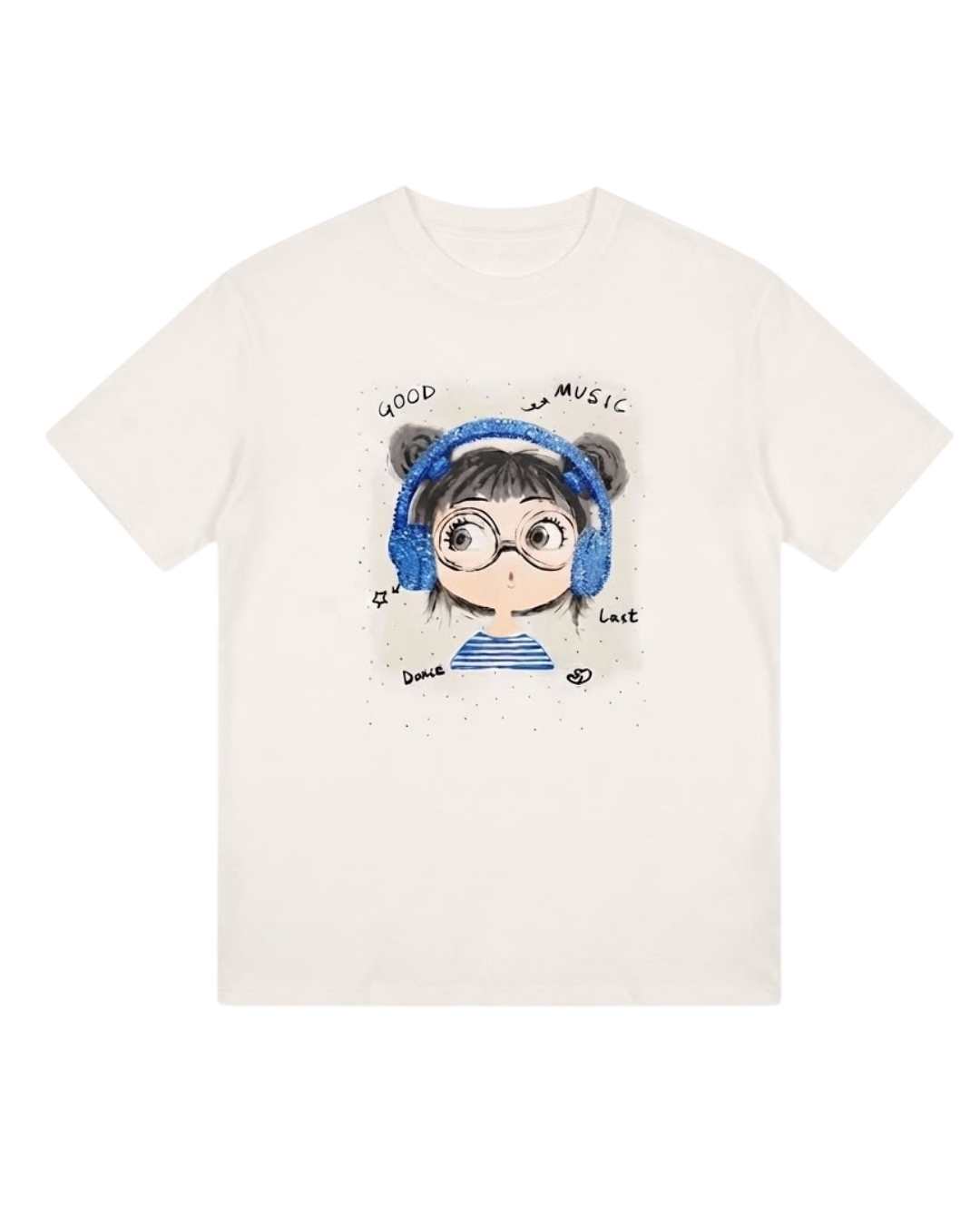 Girl Headphones Graphic Tee