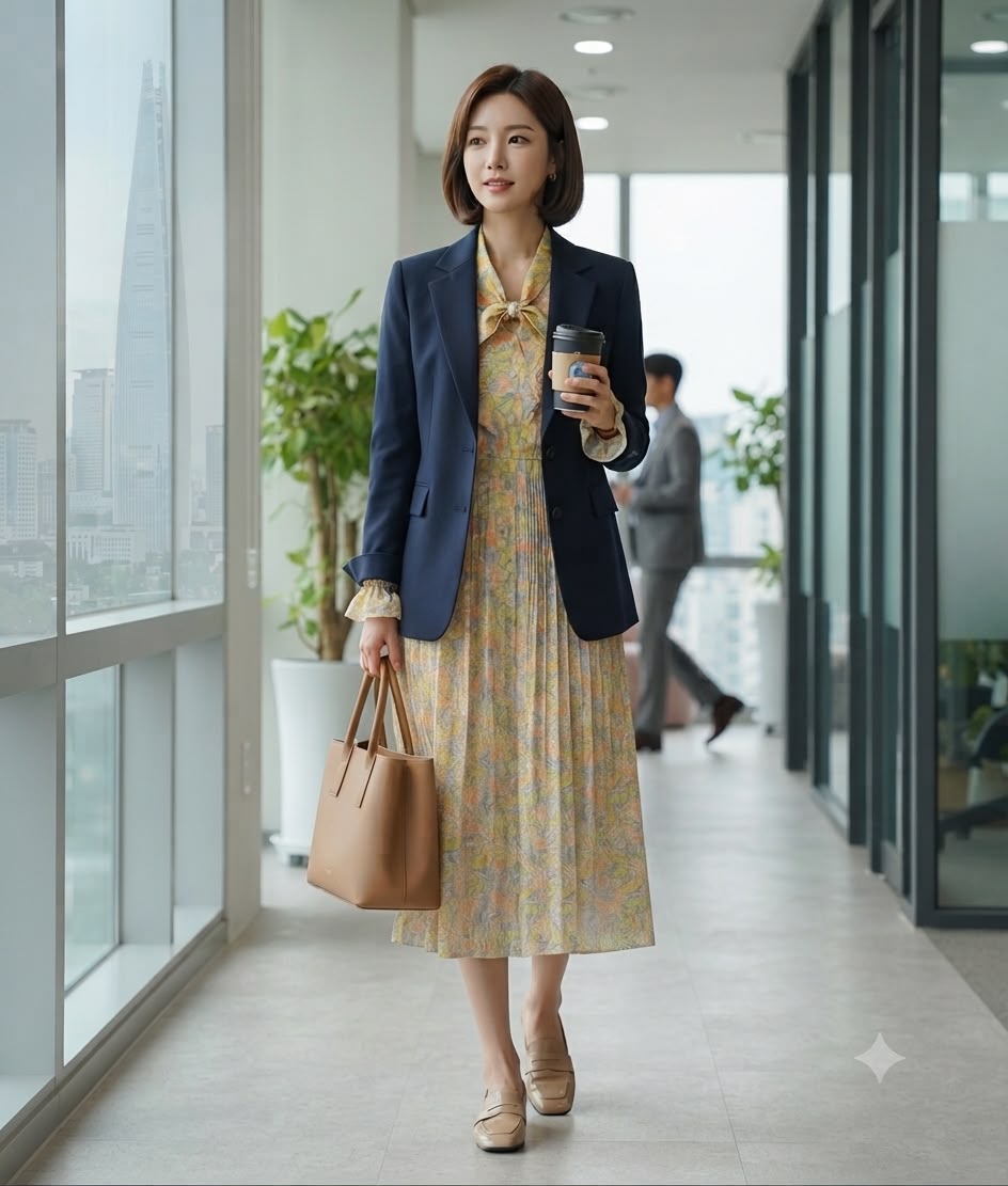 Floral Pleated Midi Dress