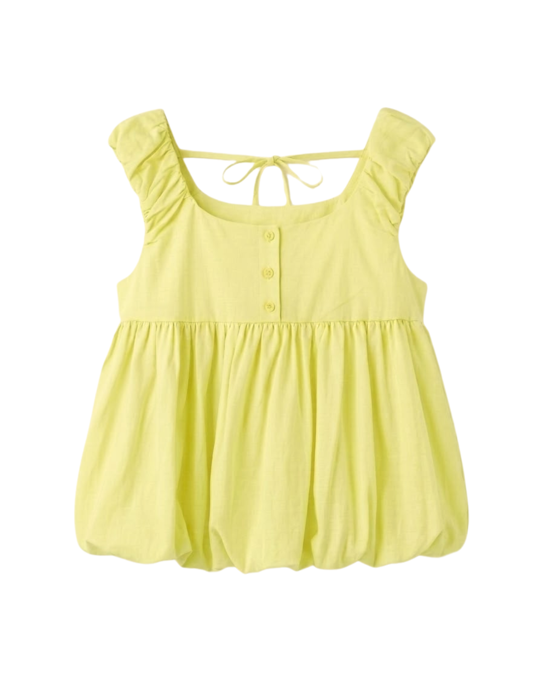 Yellow Ruffle Sleeve Baby Dress