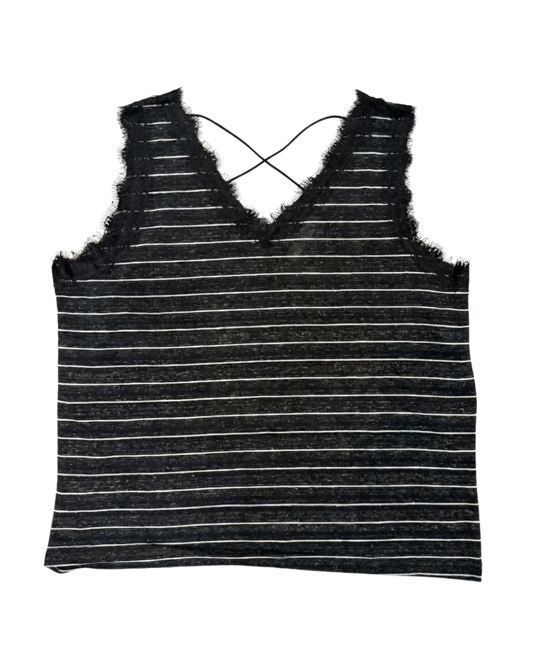 Lace-Trim Tank Top