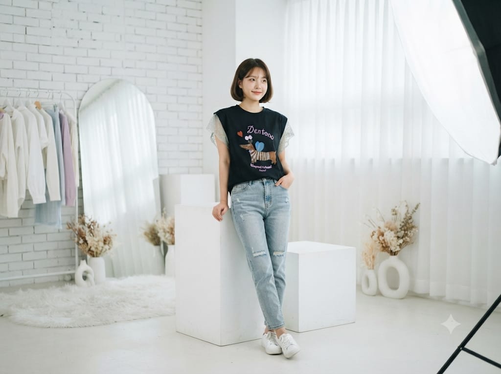 Dachshund Print T-Shirt