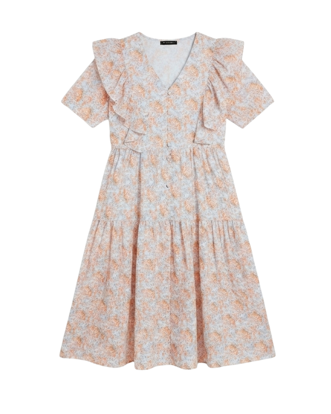 Floral Ruffle Midi Dress