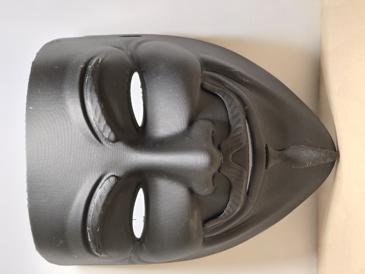 (PLA-SILK, PLA, PLA-CF) 3D-PRINTED Cyber Mask Phantom Hacker Mask