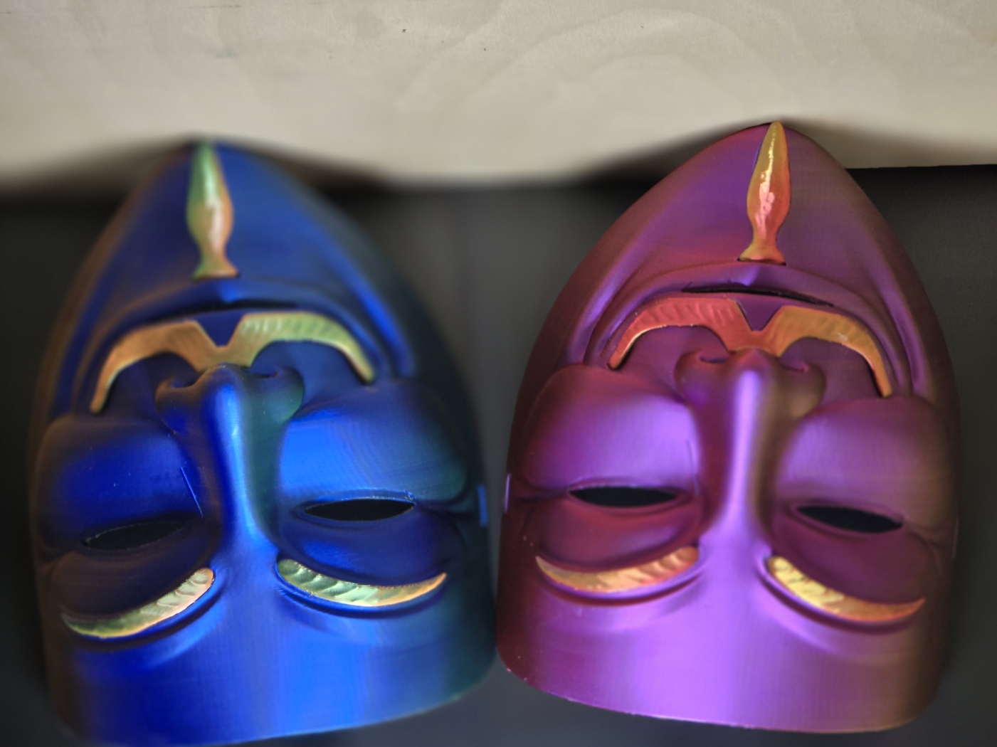 (PLA-SILK, PLA, PLA-CF) 3D-PRINTED Cyber Mask Phantom Hacker Mask