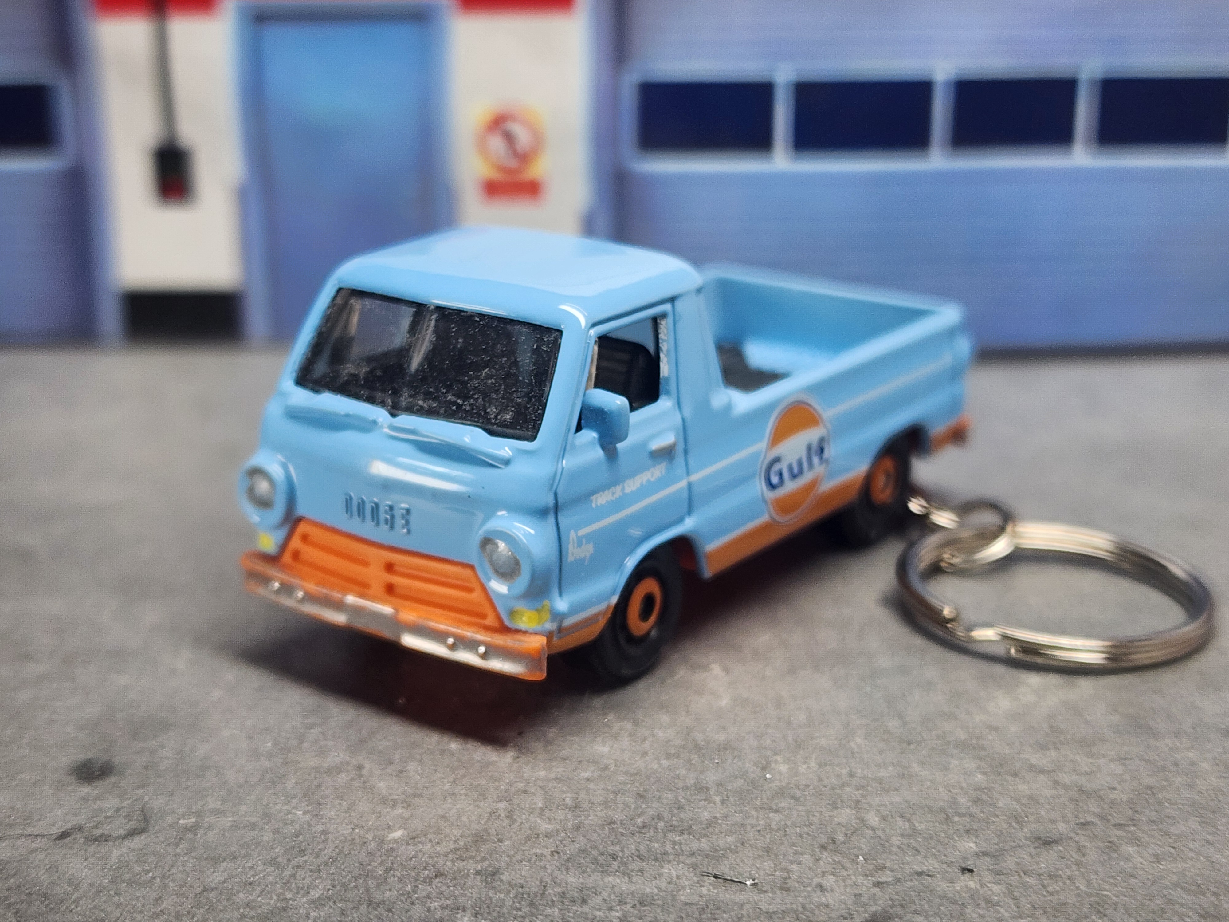 1966 Dodge A100 Pickup Keychain, 1:64 Scale Diecast