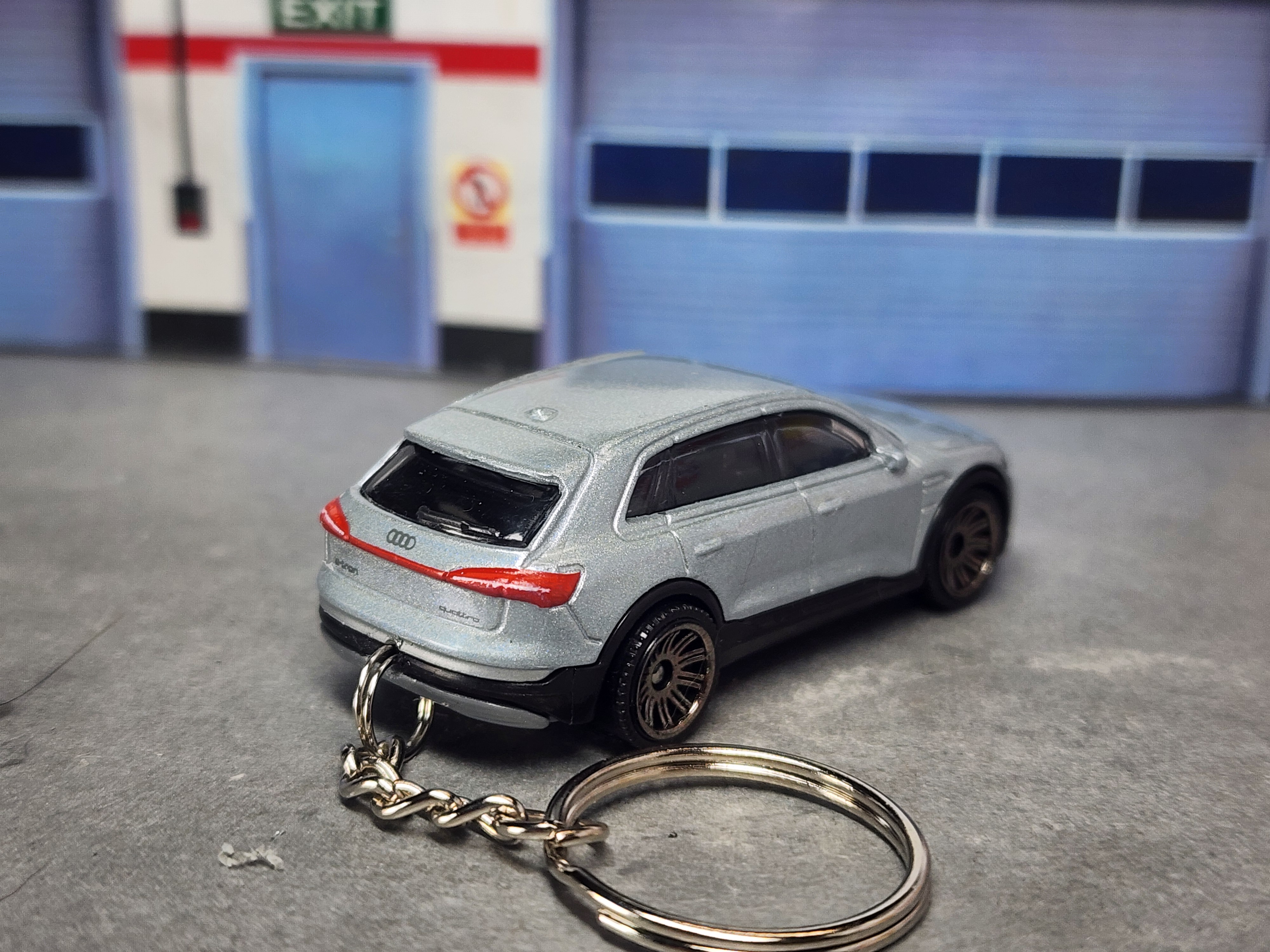 Audi E-Tron Keychain, 1:64  Scale Diecast