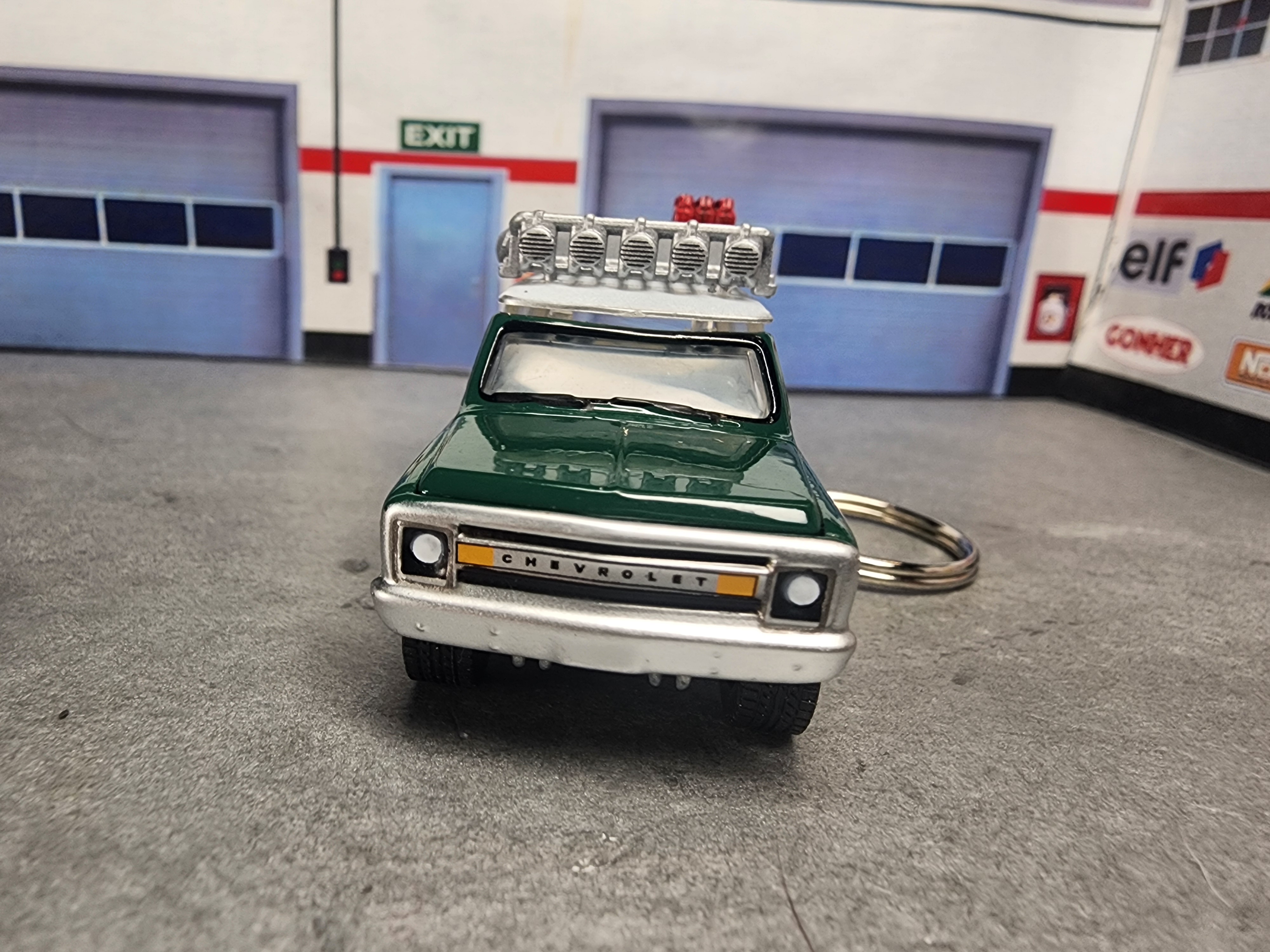 1969 Chevy Blazer Keychain, 1:64 Scale Diecast