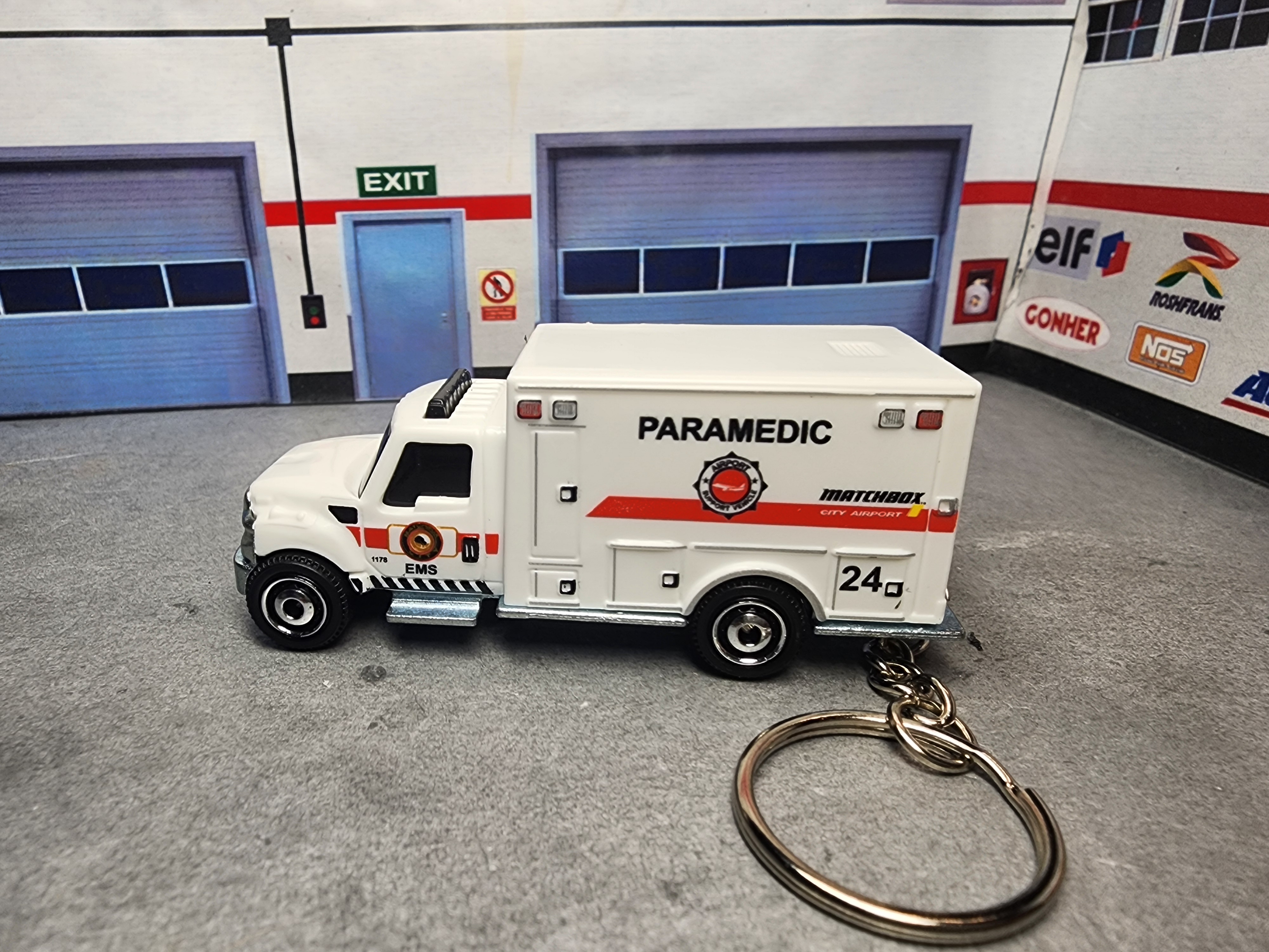 Paramedic Ambulance Keychain, nternational Ambulance Keychain