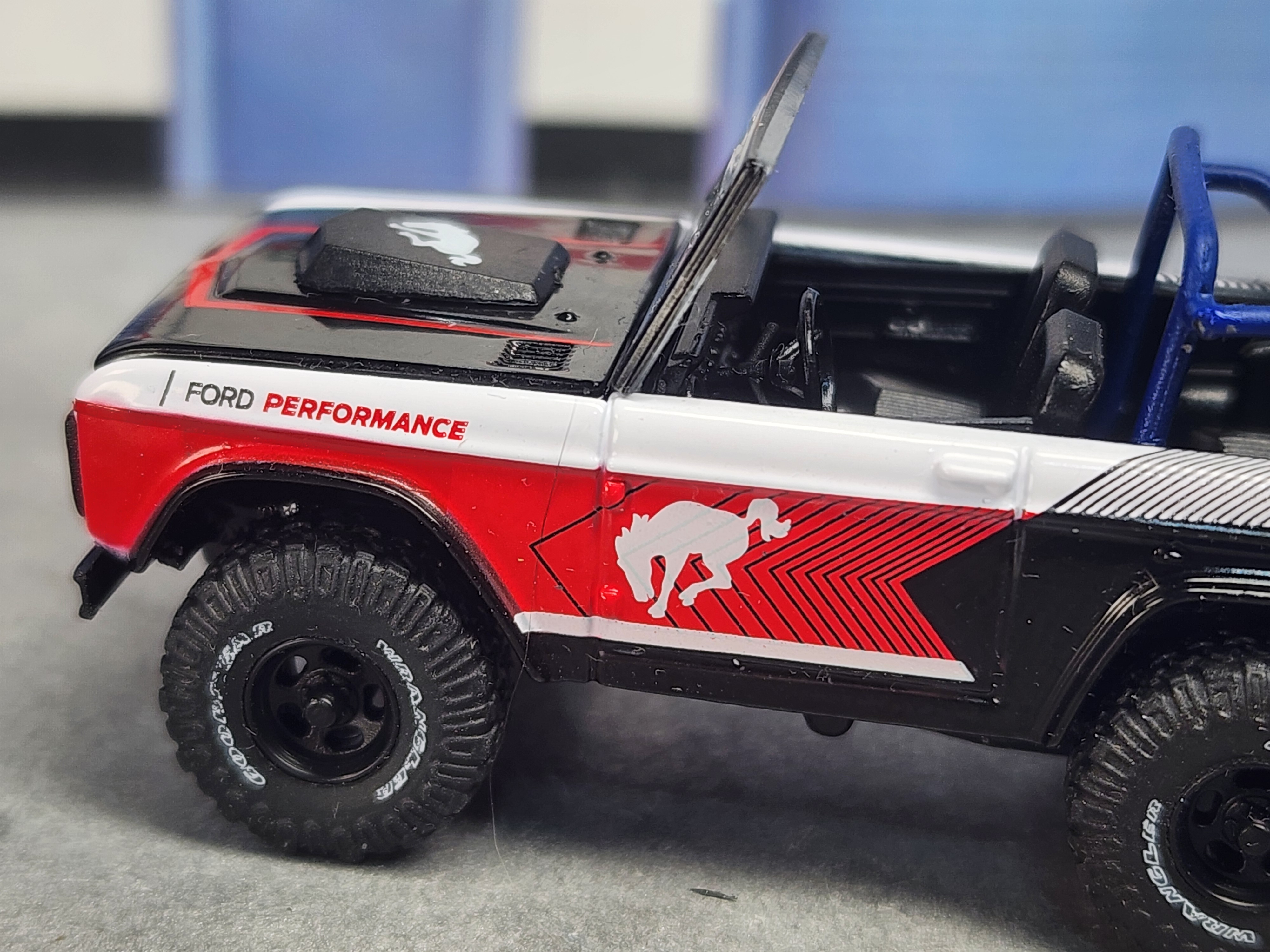 1966 Ford Bronco Keychain, 66Bronco Diecast Keychain, 1:64 Scale