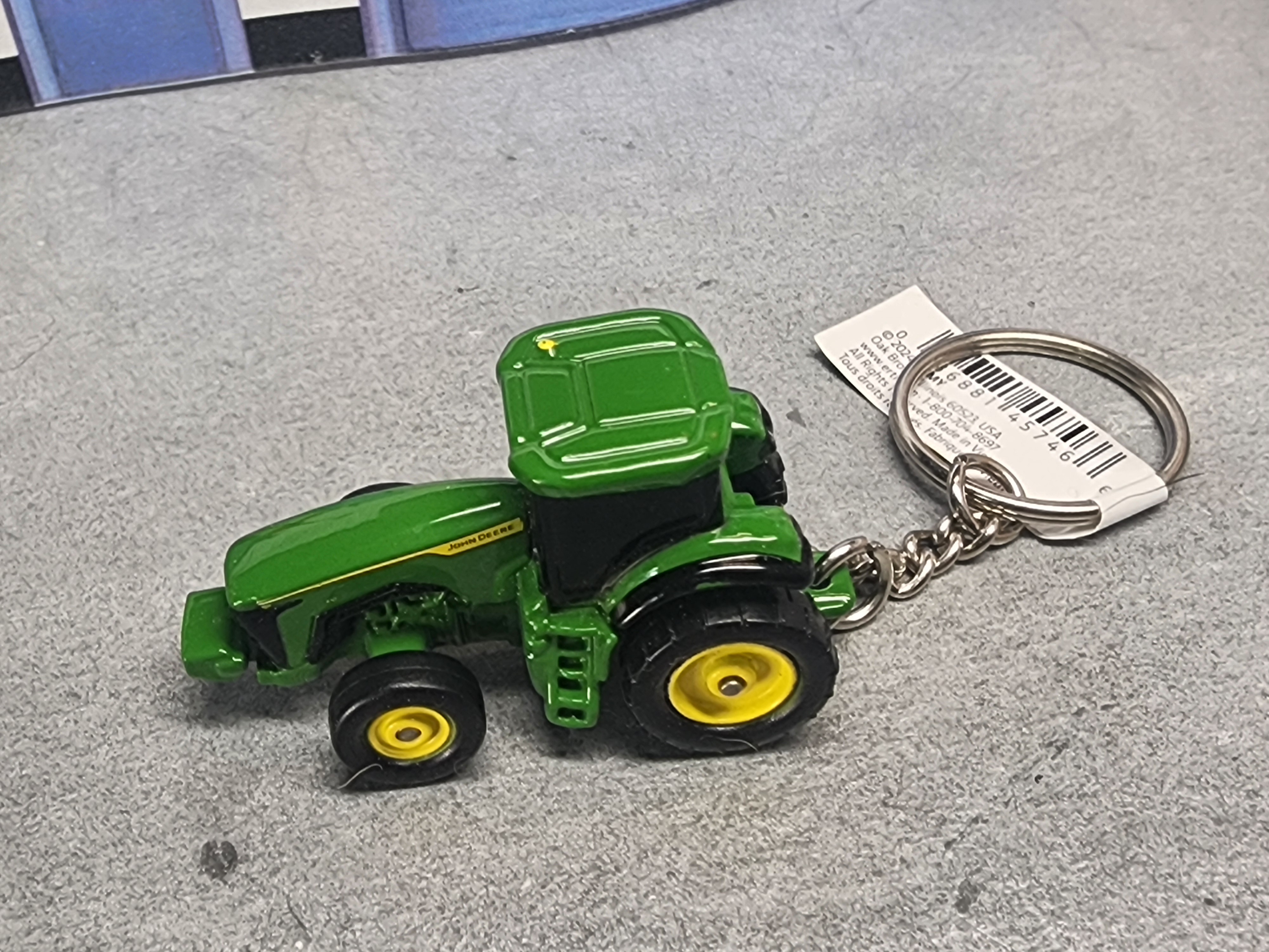 Mini John DeereTractor Keychain