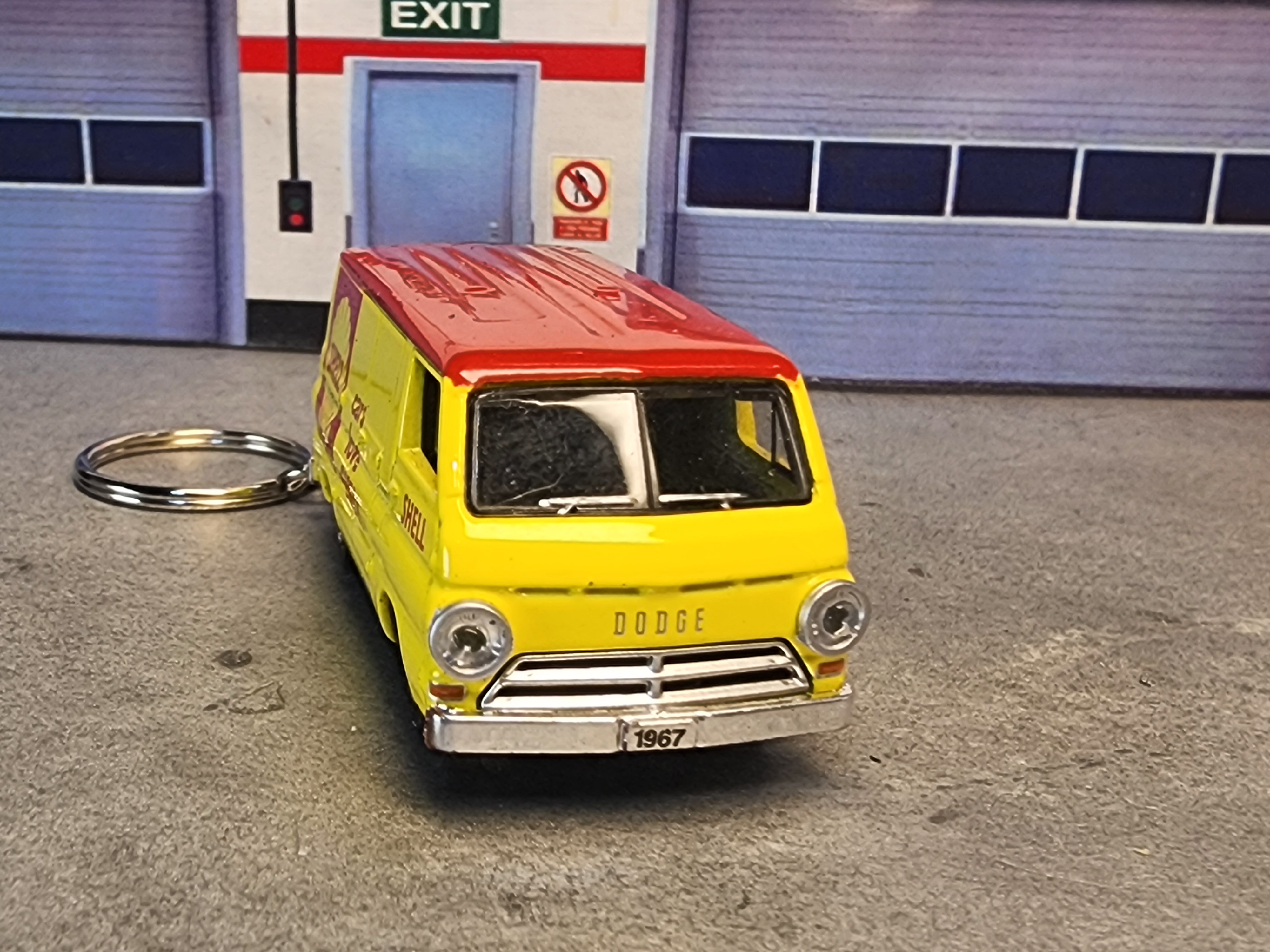Shell Dodge Van Keychain
