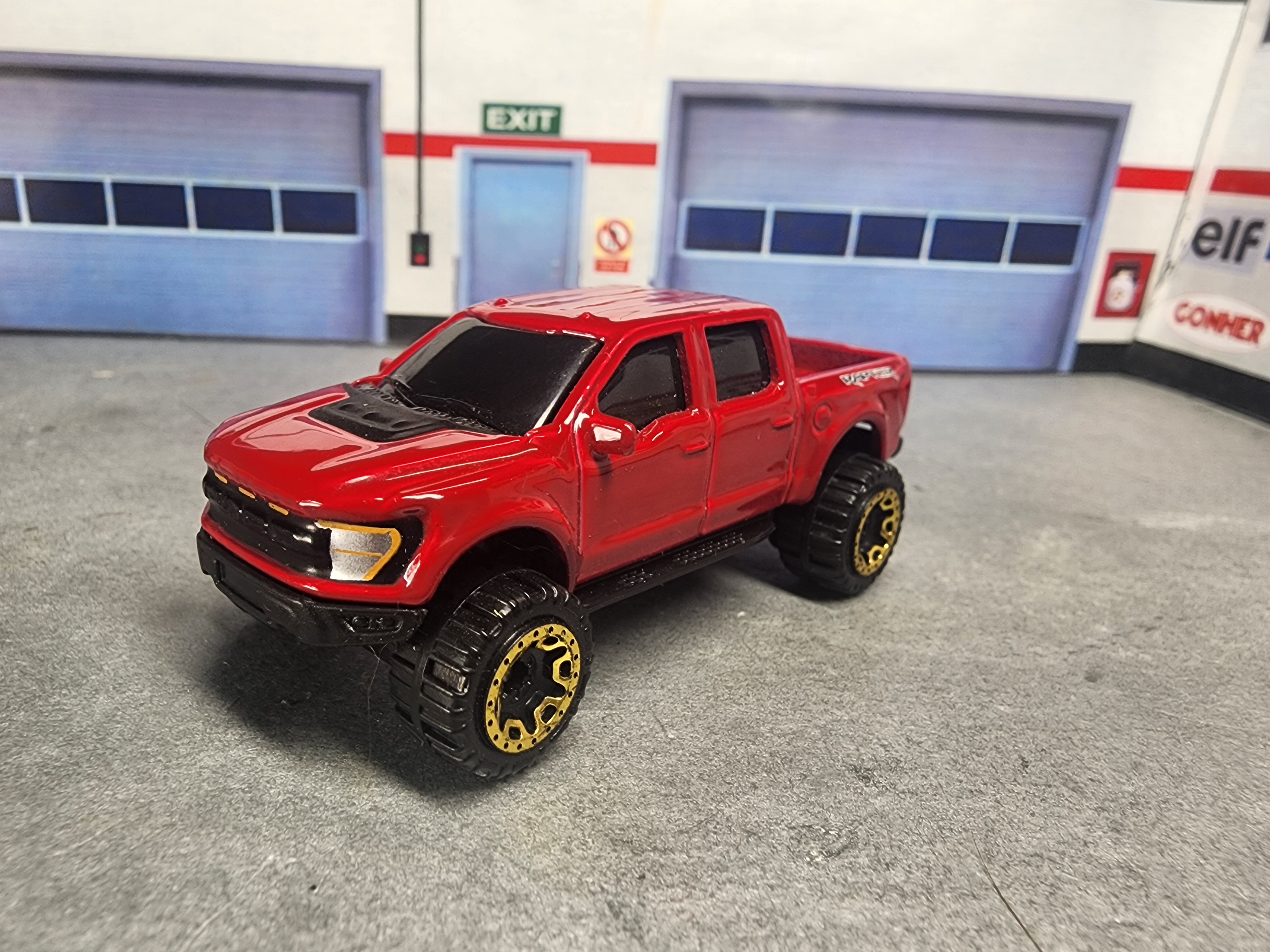Ford Raptor Pickup Truck Keychain, 1:64 Scale Diecast