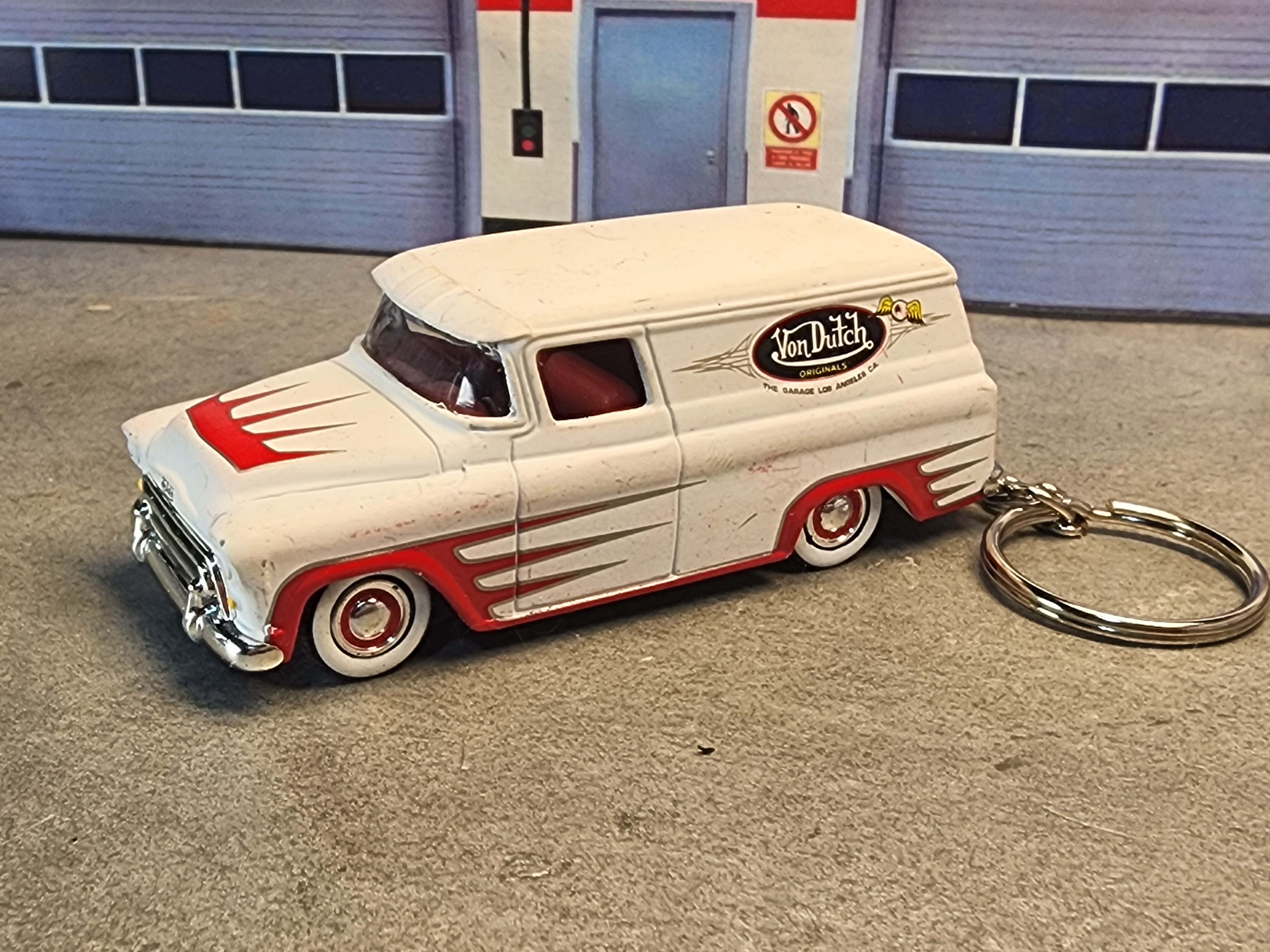 Von Dutch Van Keychain, 1957 Chevy Suburban Keychain, 1:64 Scale Die Cast
