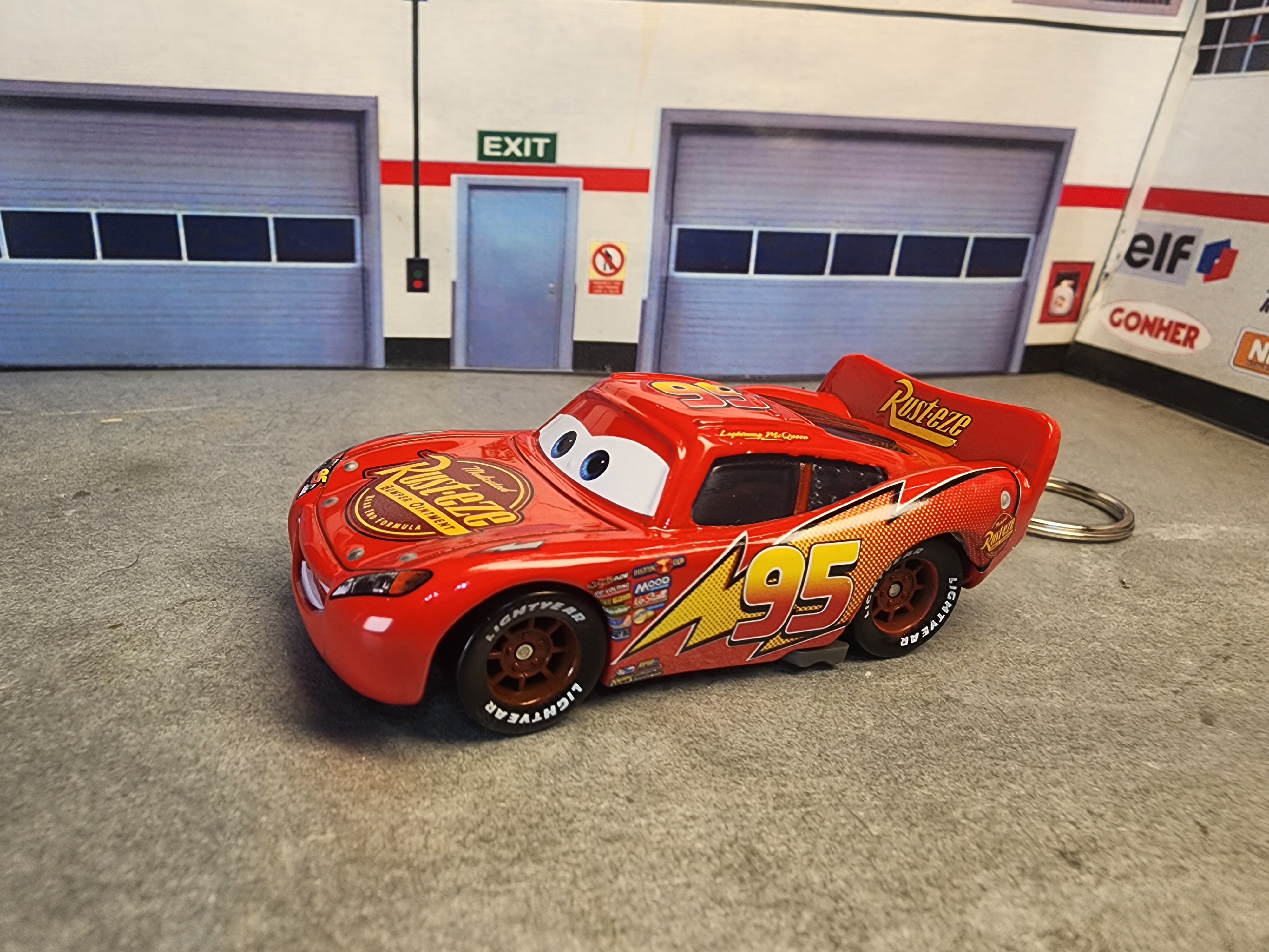 Lightning McQueen Keychain, From the movie Cars