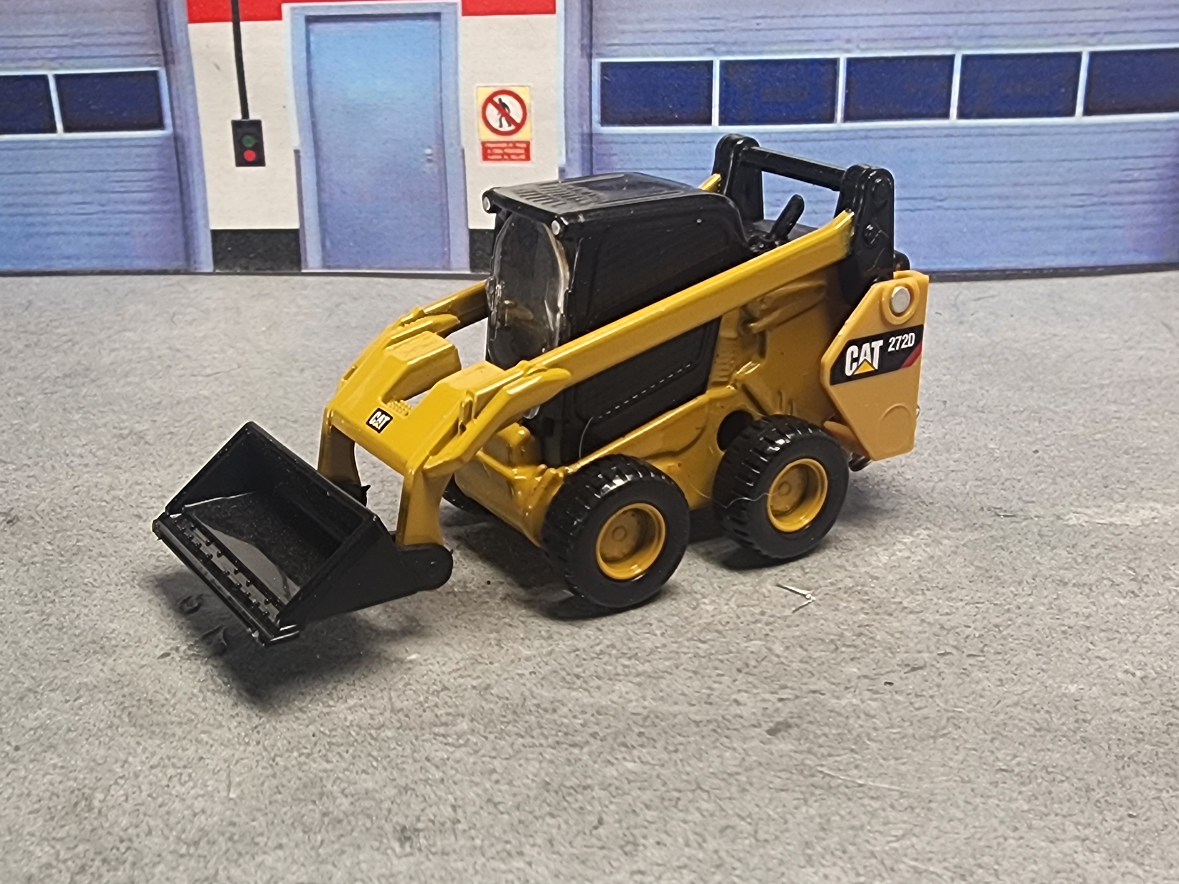 CAT 272D Skid Steer Loader Keychain, Die-Cast Model