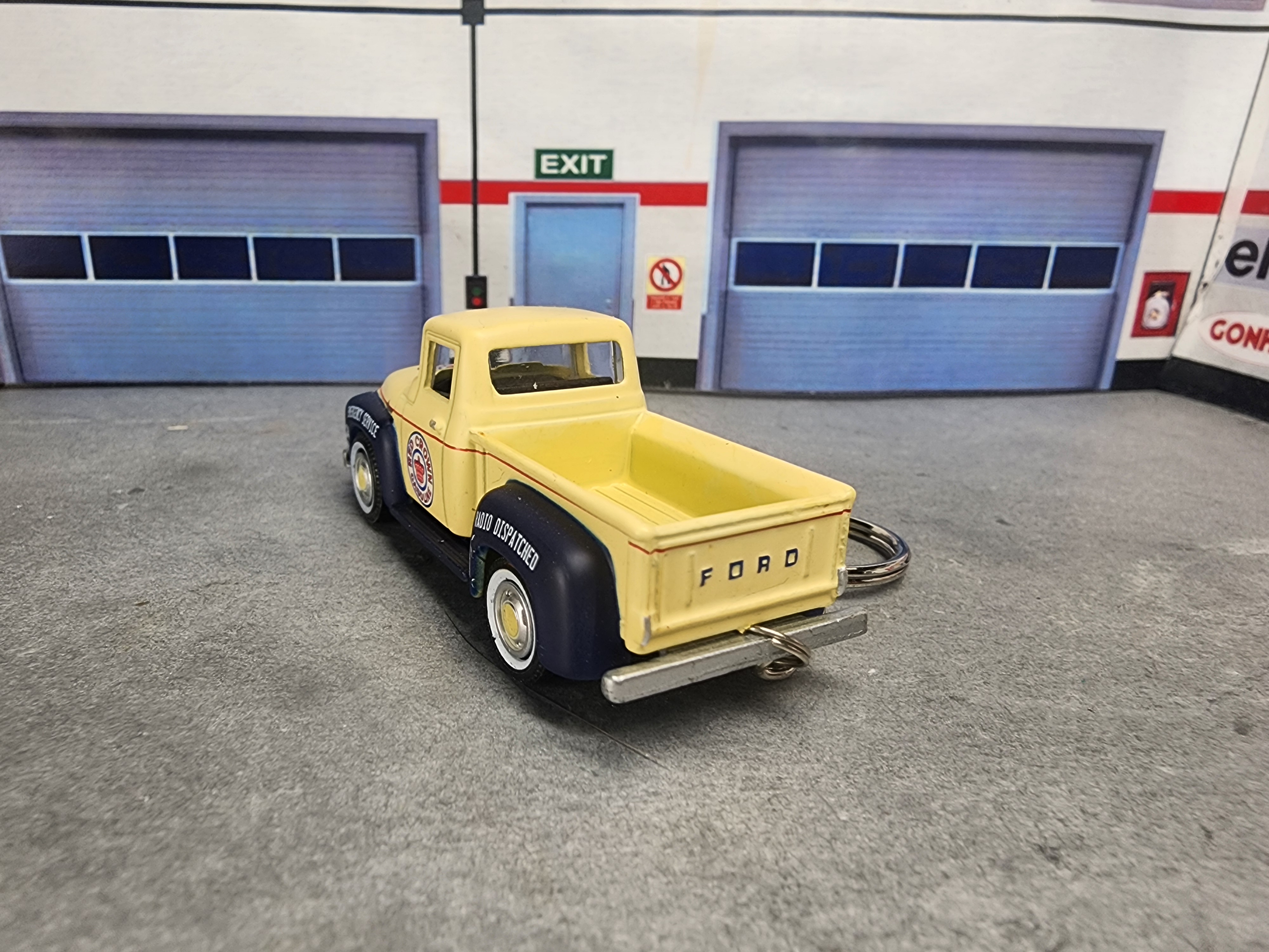 Classic 56 Ford Pickup Keychain, Diecast Model 1:64 Scale