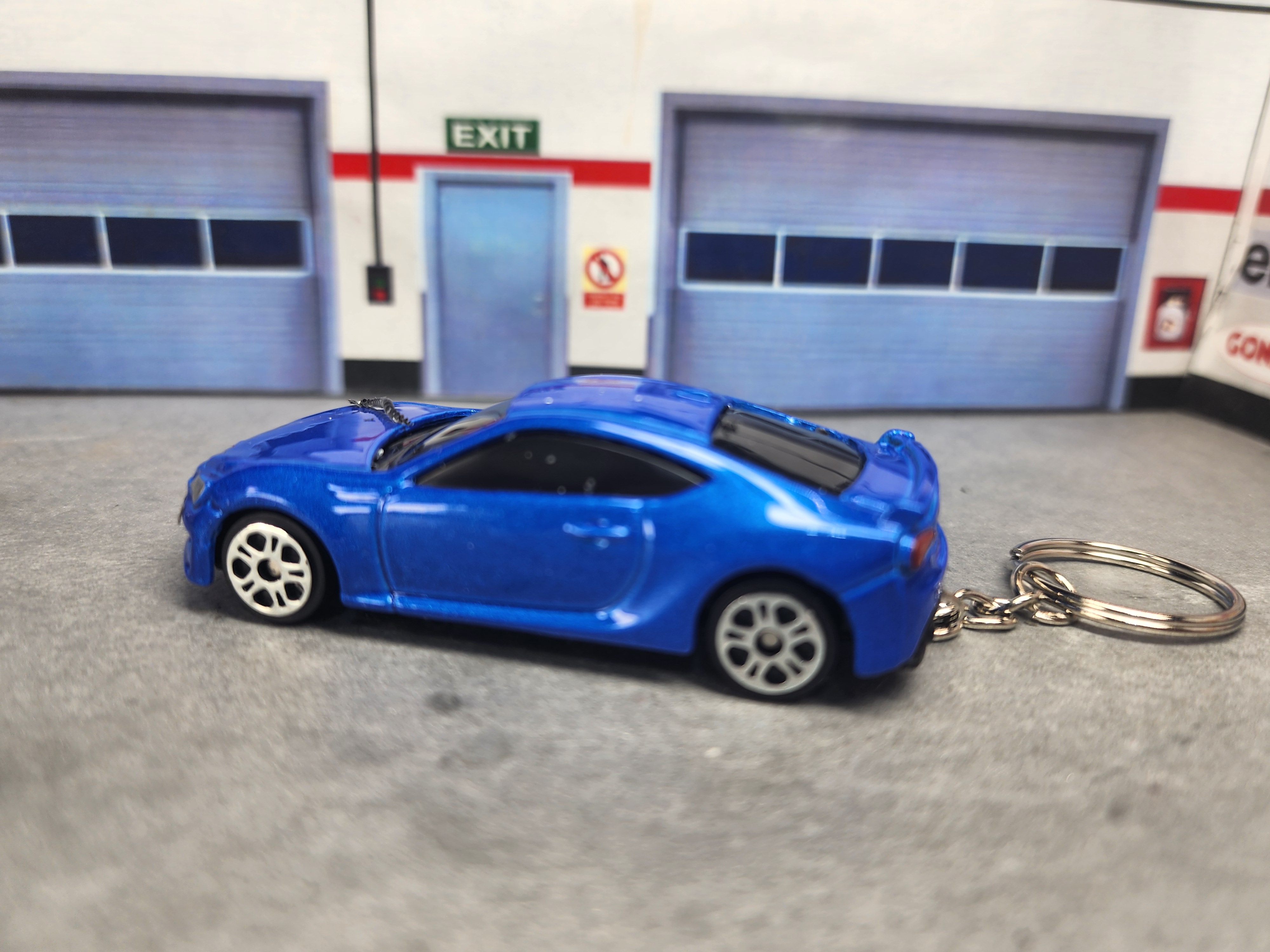 2019 Subaru BRZ Keychain, Diecast 1:64 Scale 
