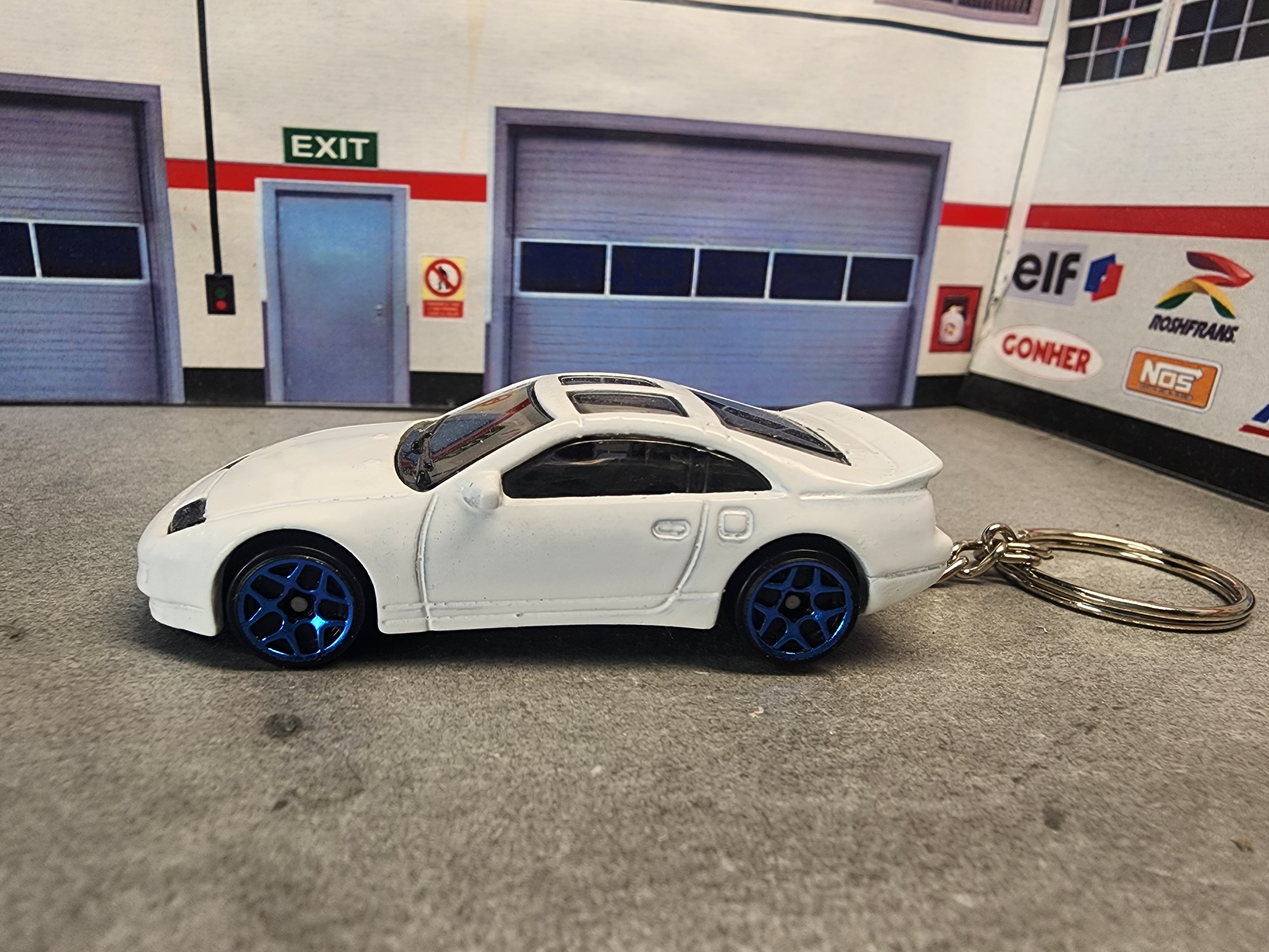 Nissan 300ZX  Keychain, Diecast 1:64 Scale 