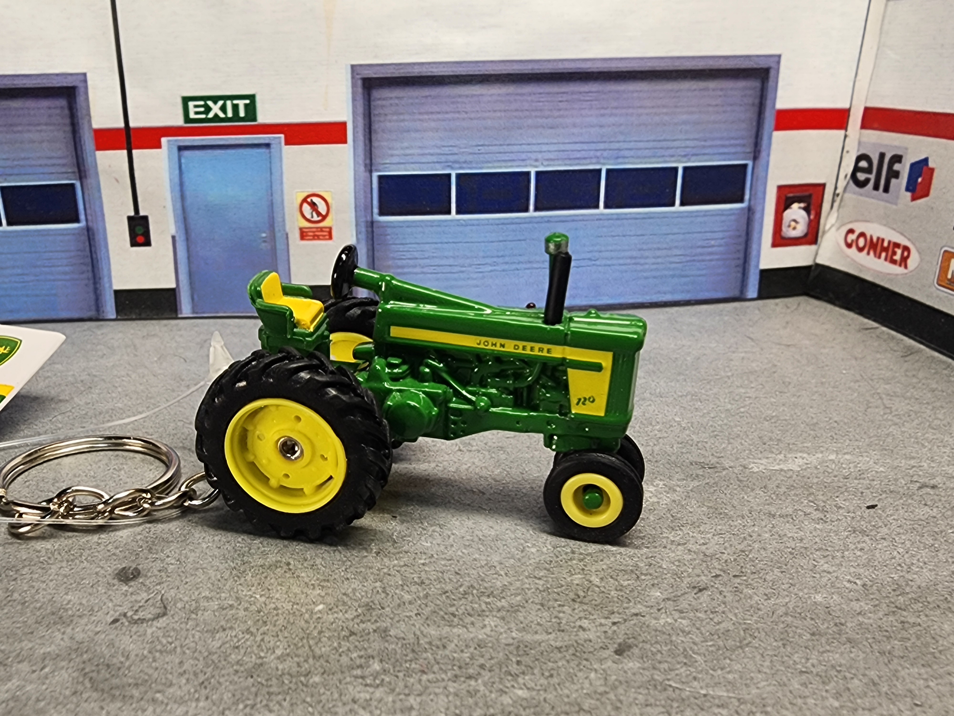 John Deere 720 Tractor Keychain