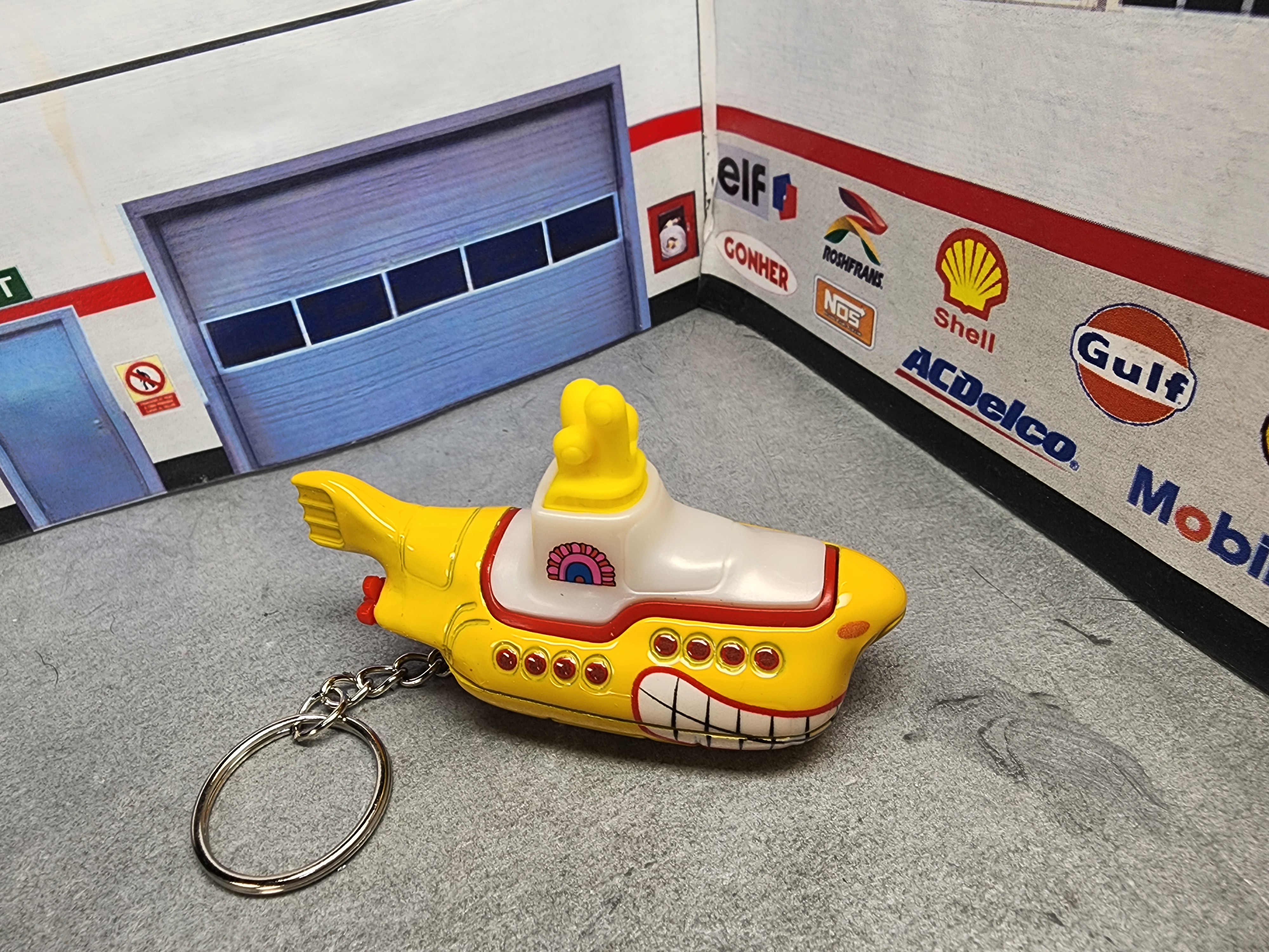 Beatles Yellow Submarine Keychain: Diecast Model