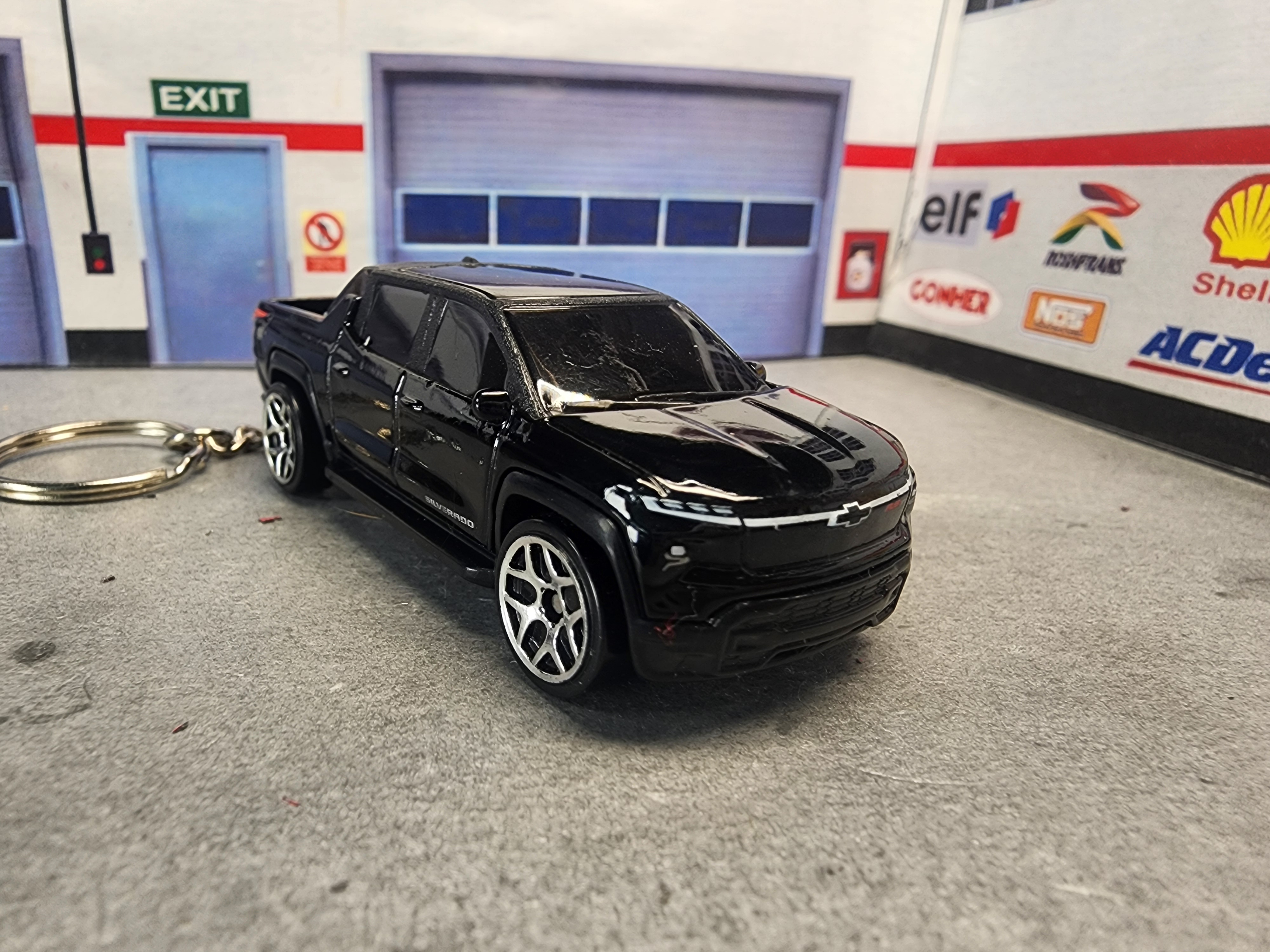 Silverado EV RST Keychain, Electric Silverado Keychain