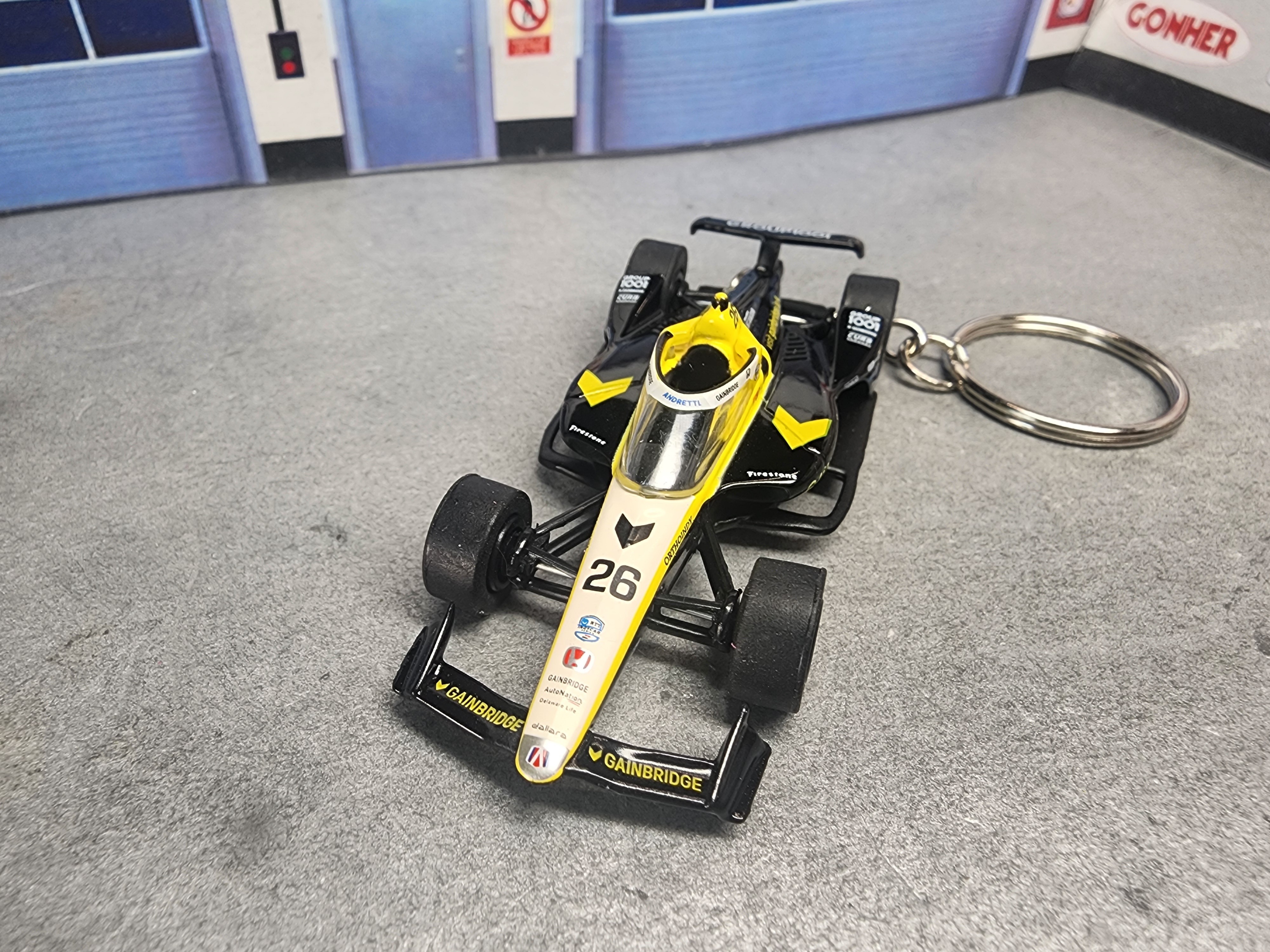 Team Andretti 2024 #26 IndyCar Model Keychain