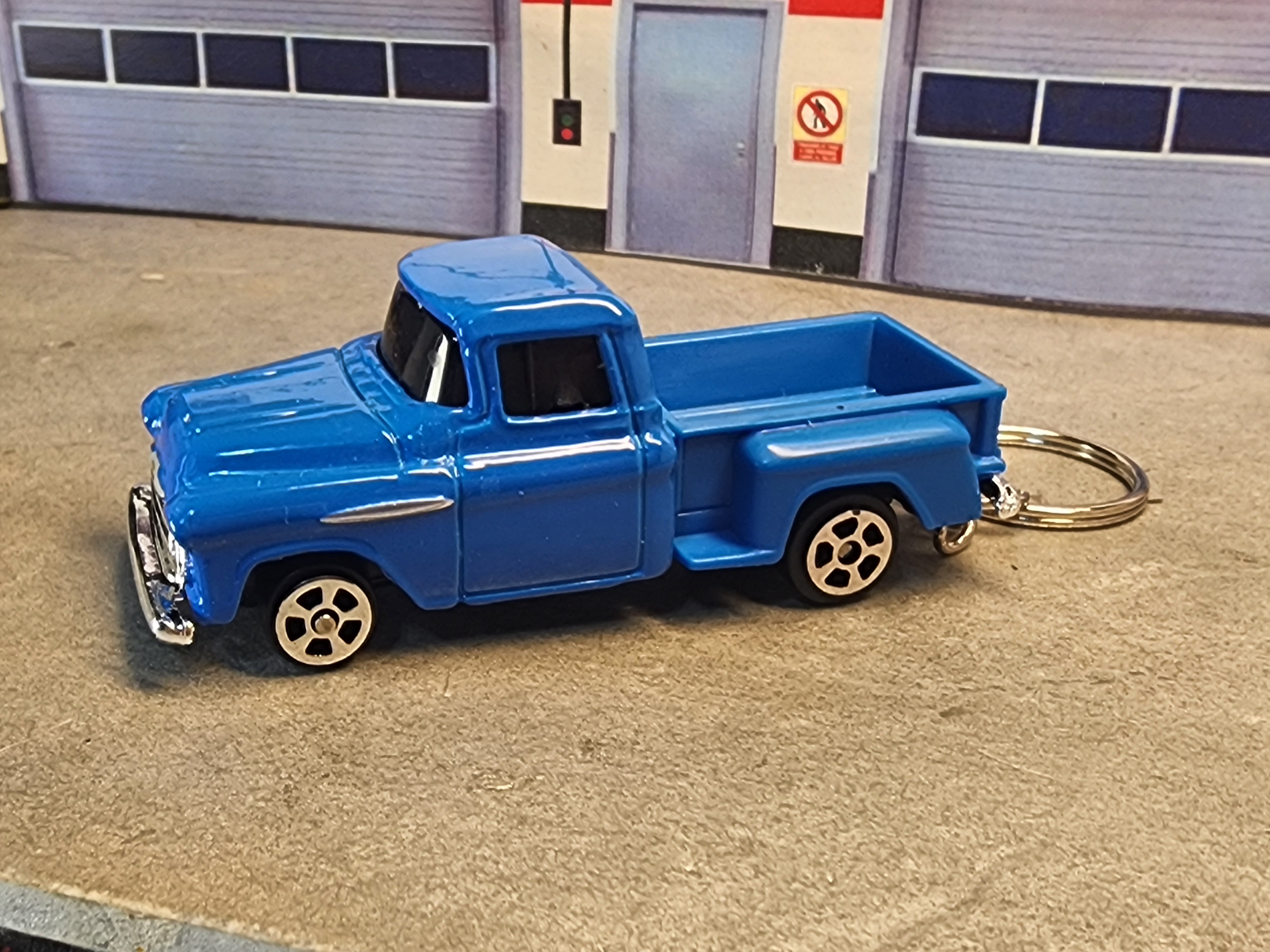 1957 Chevrolet Pickup Keychain, 1:64 Scale Die Cast