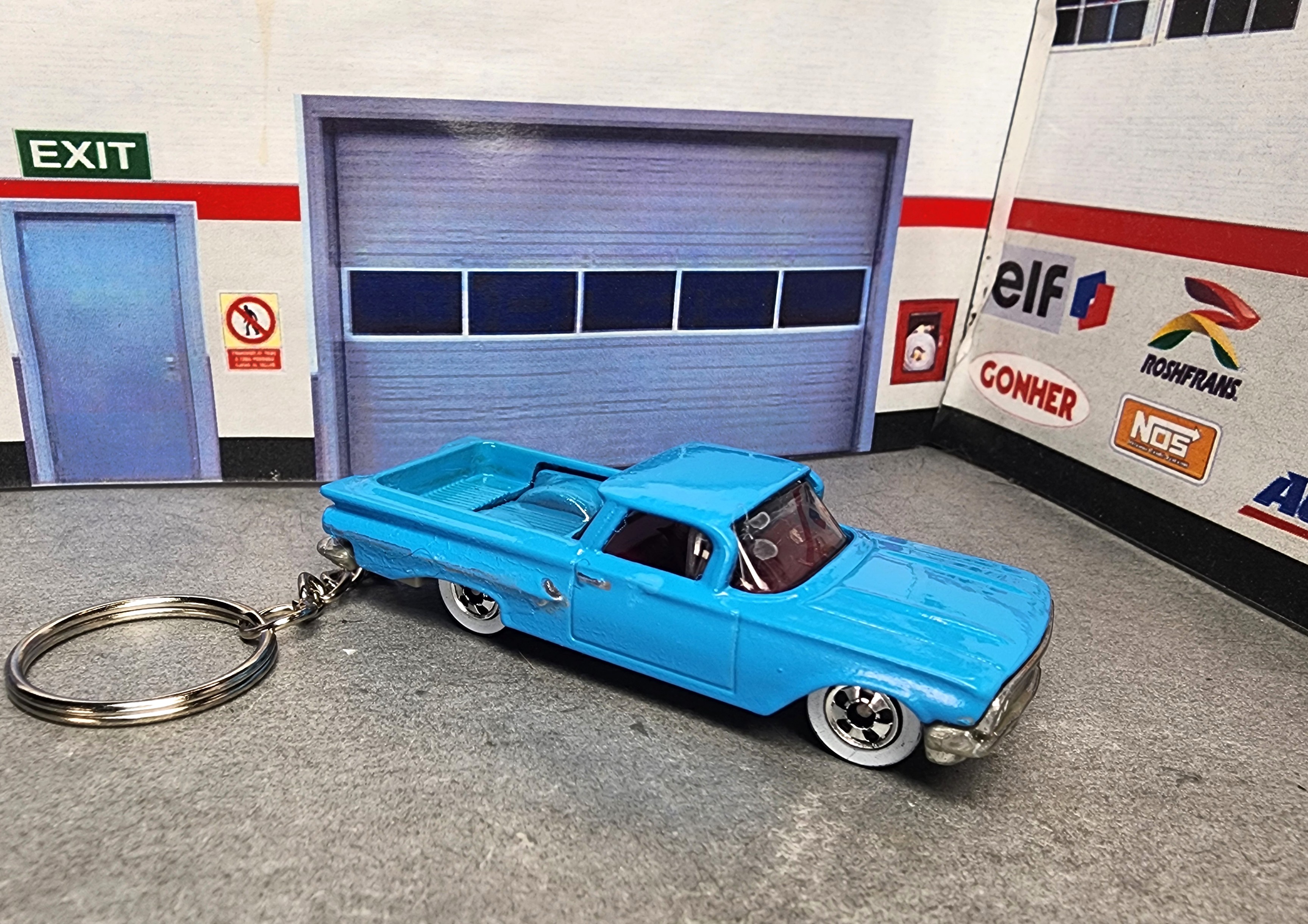 Vintage 59 Chevy El Camino Keychain, 1959 Chevrolet El Camino Keychain