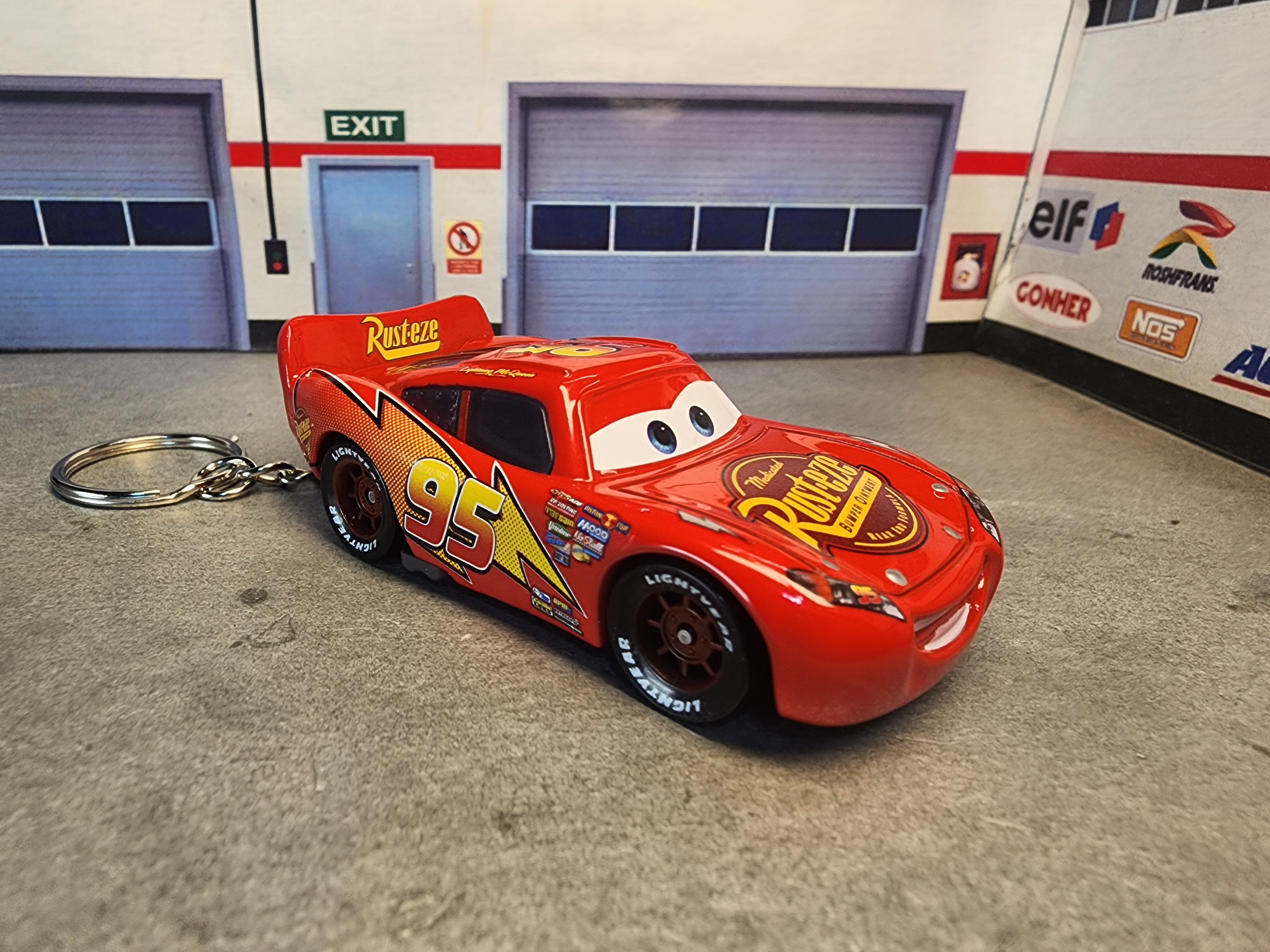 Lightning McQueen Keychain, From the movie Cars