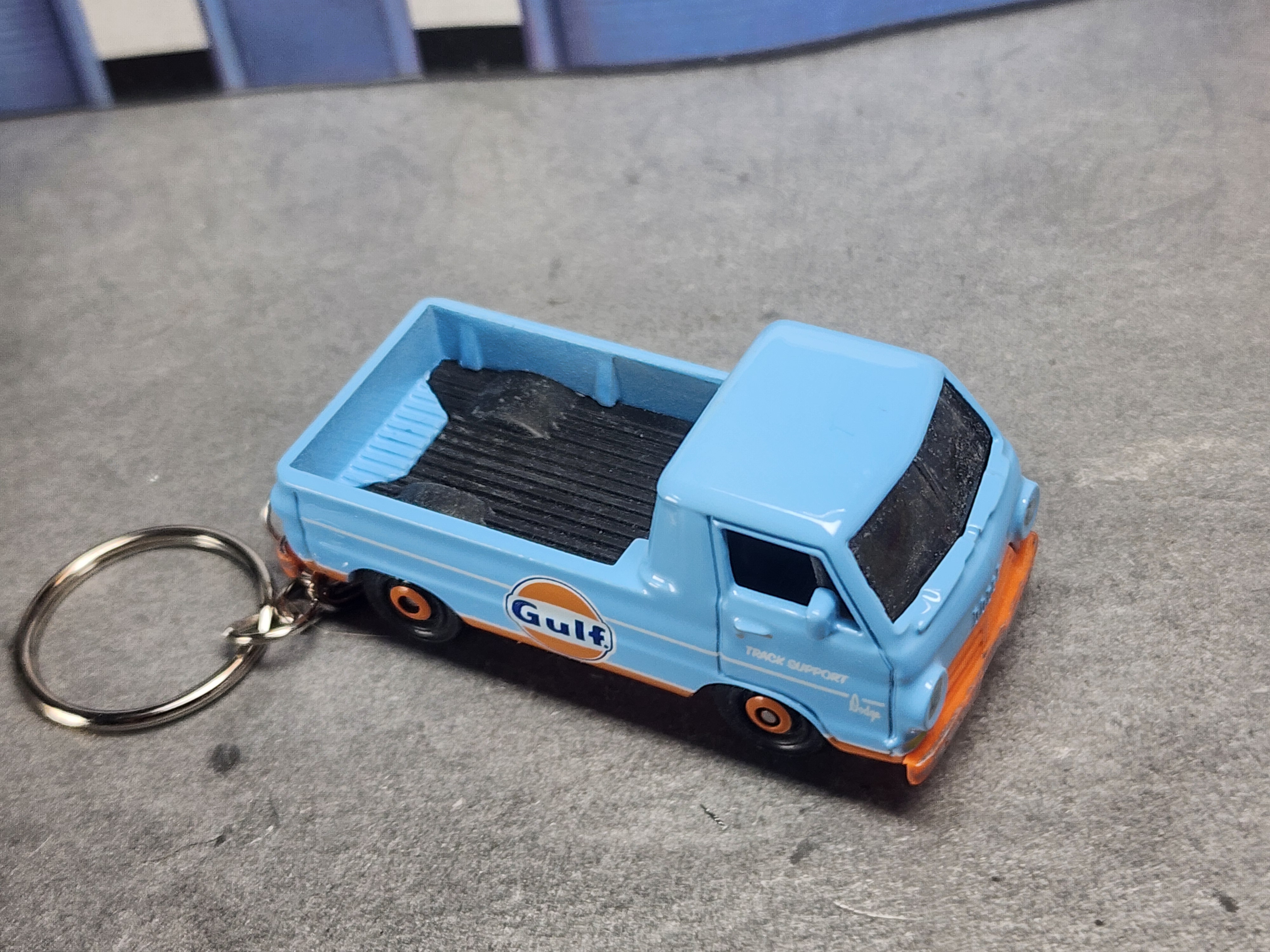 1966 Dodge A100 Pickup Keychain, 1:64 Scale Diecast