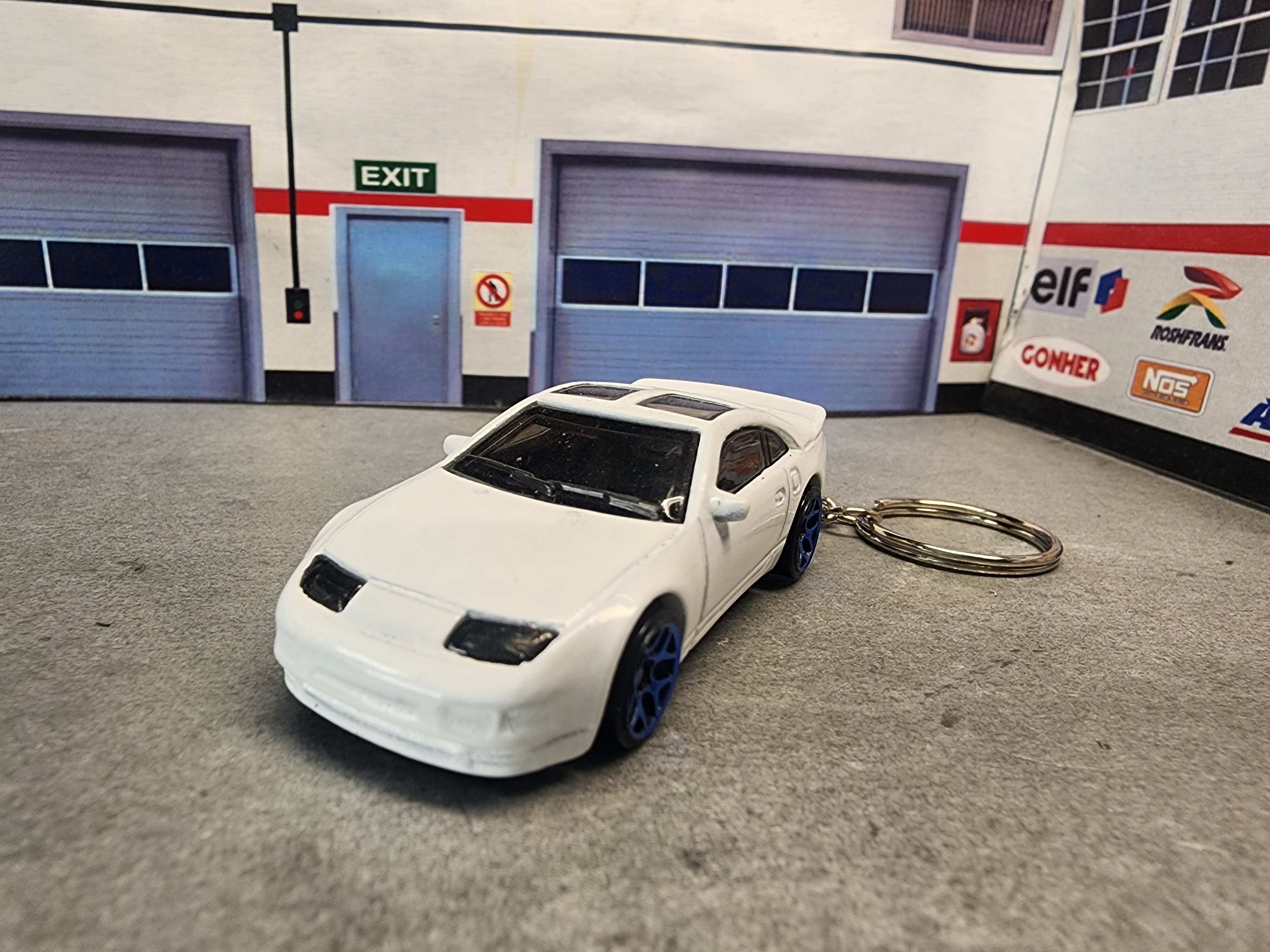 Nissan 300ZX  Keychain, Diecast 1:64 Scale 