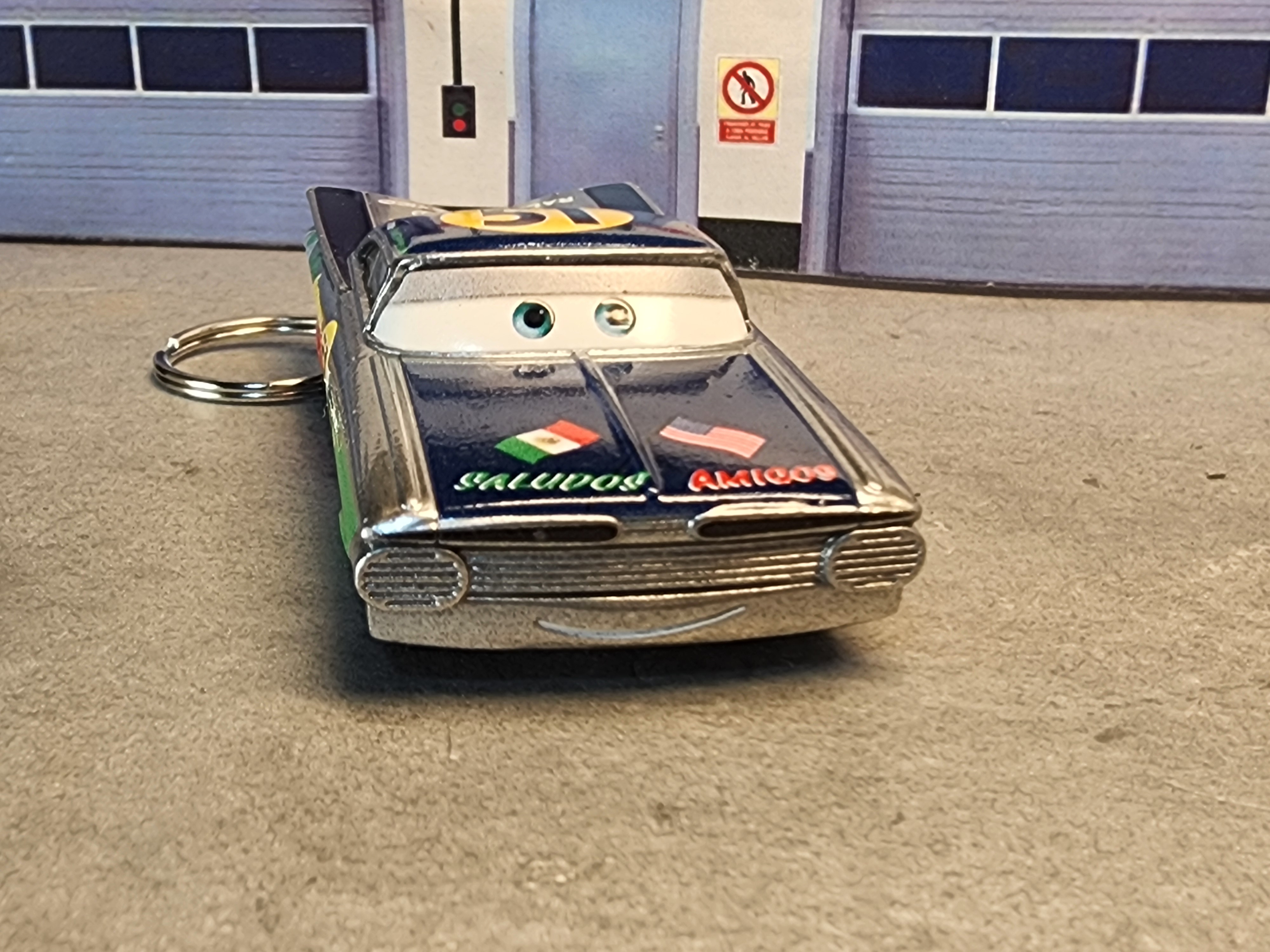 Saludos Amigos Keychain: Pixar Cars Movie 3 Diecast Keychain