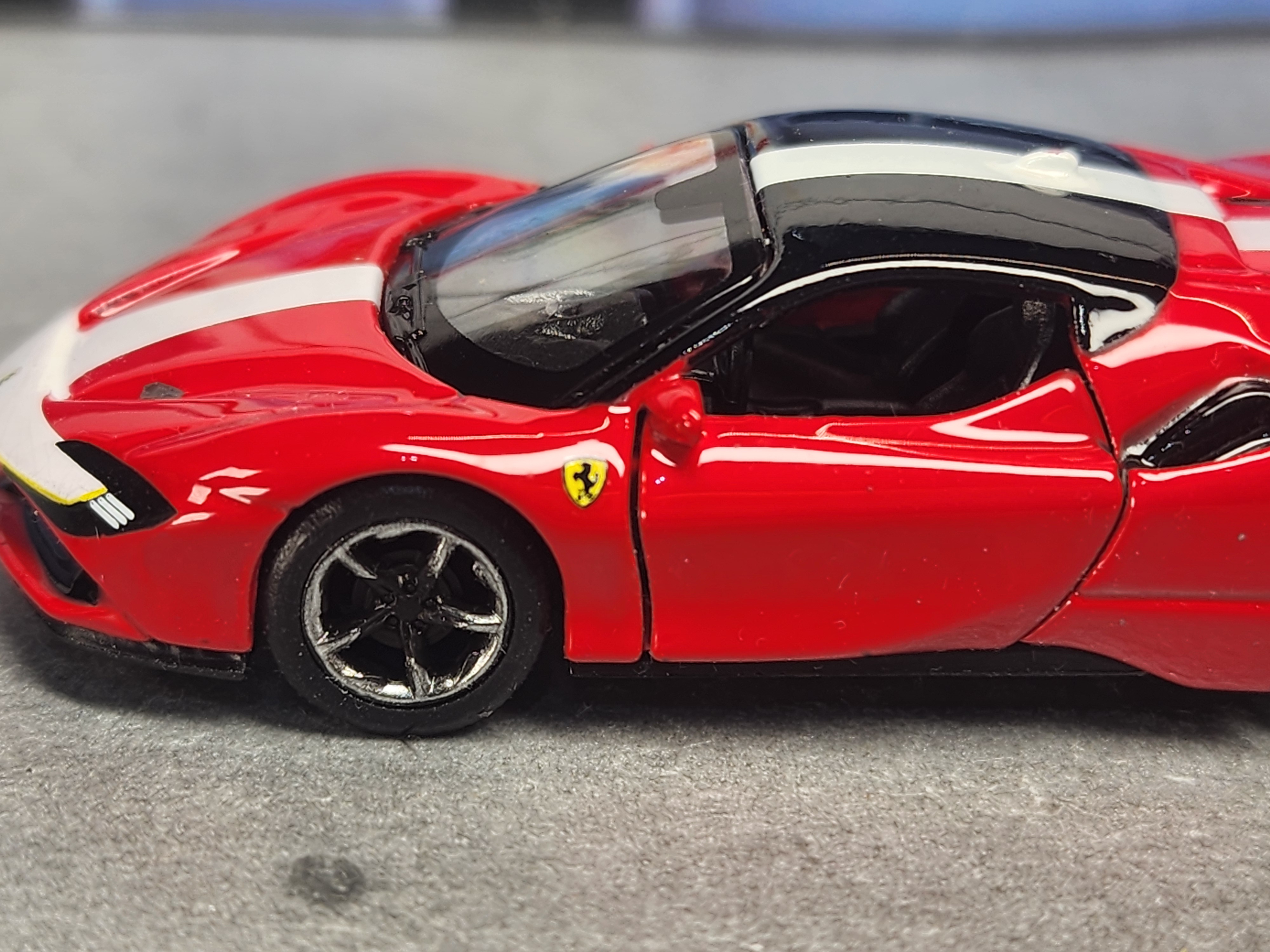 Ferrari SF90 Stradale Keychain, Die Cast 1:64 Scale