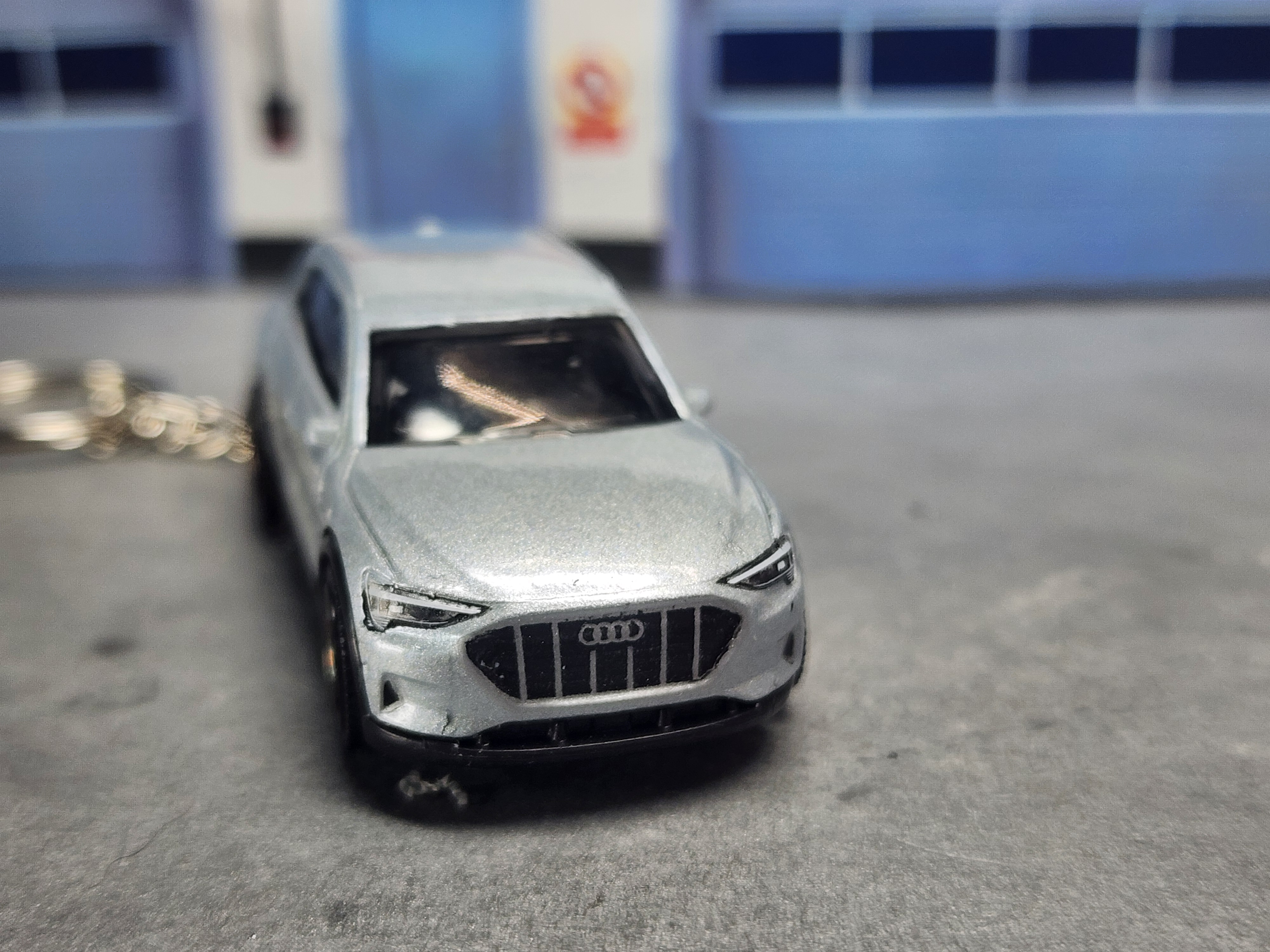 Audi E-Tron Keychain, 1:64  Scale Diecast