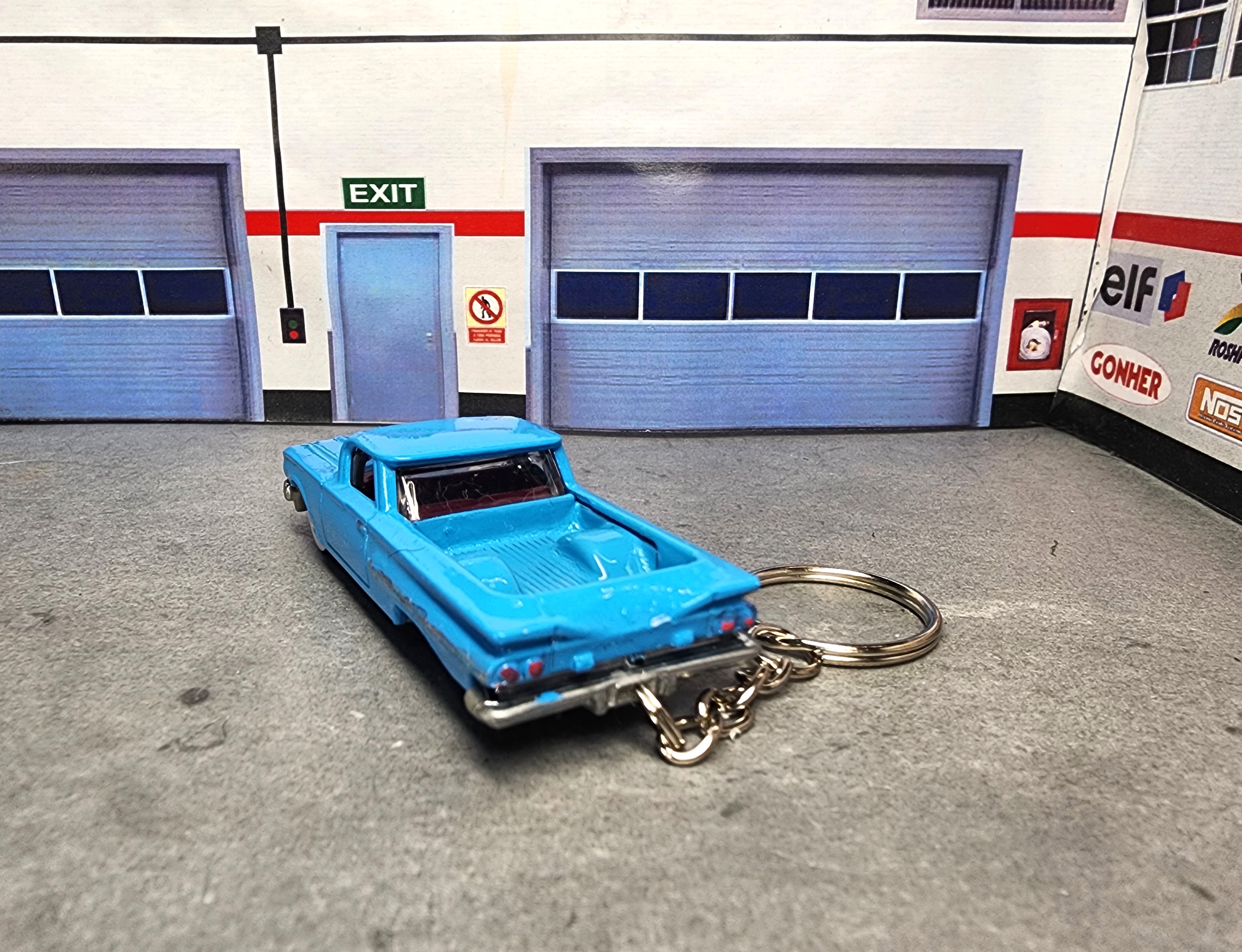 Vintage 59 Chevy El Camino Keychain, 1959 Chevrolet El Camino Keychain