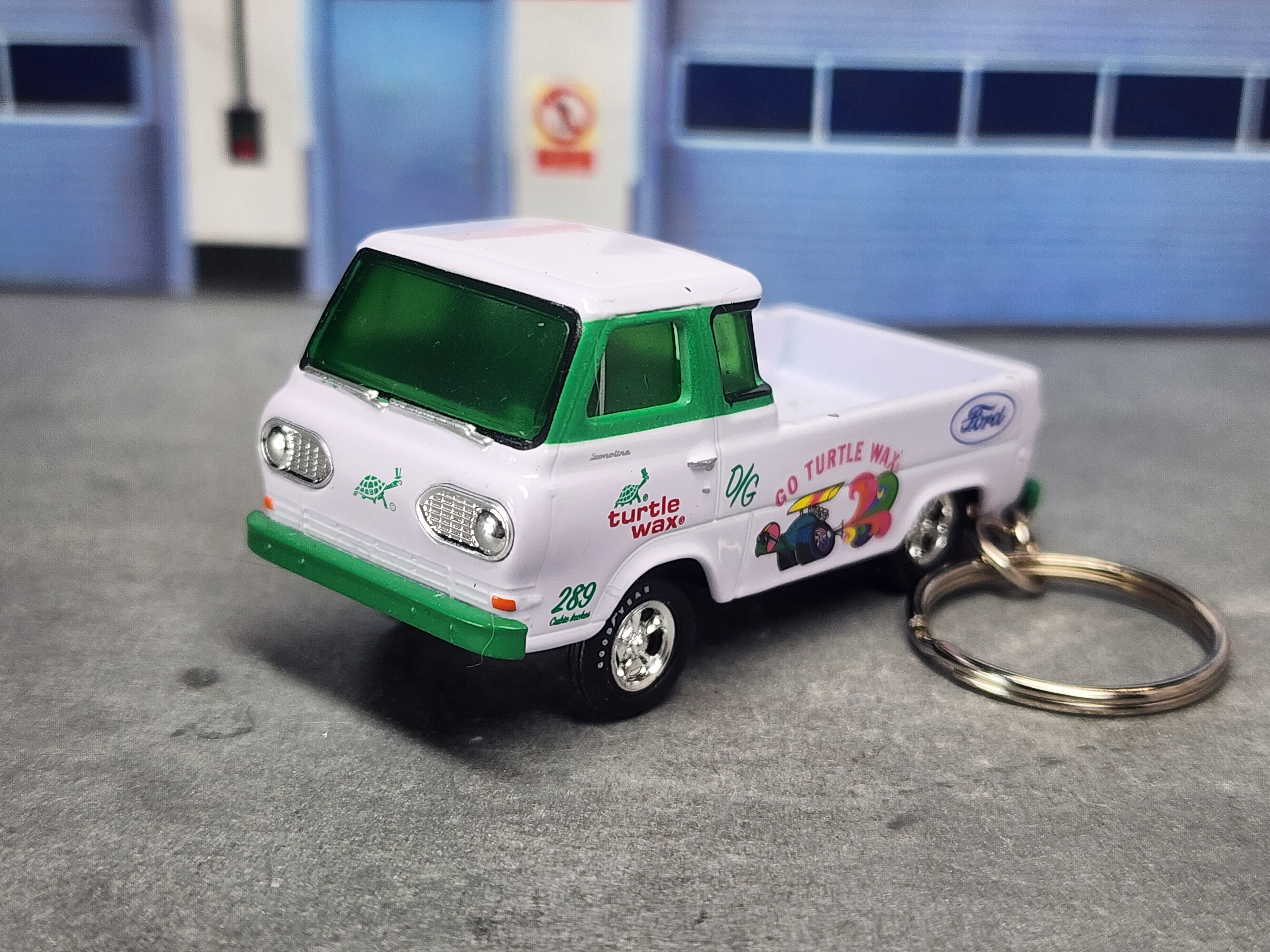 1965 Ford  Econoline Truck Keychain, 1:64 Scale Diecast