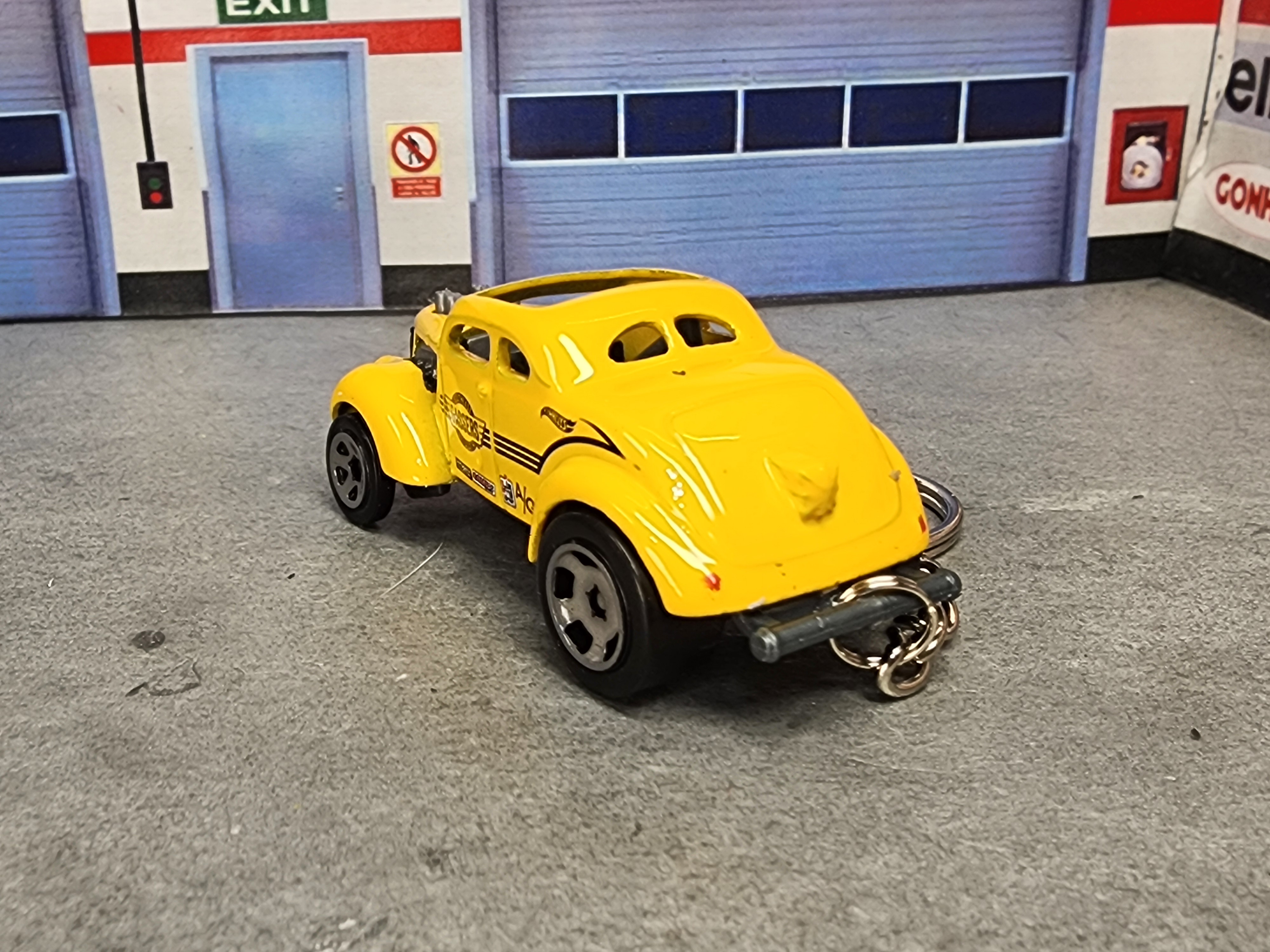 37 Ford Coupe Keychain 37  Ford Gasser Keychain, Diecast 1:64 Scale