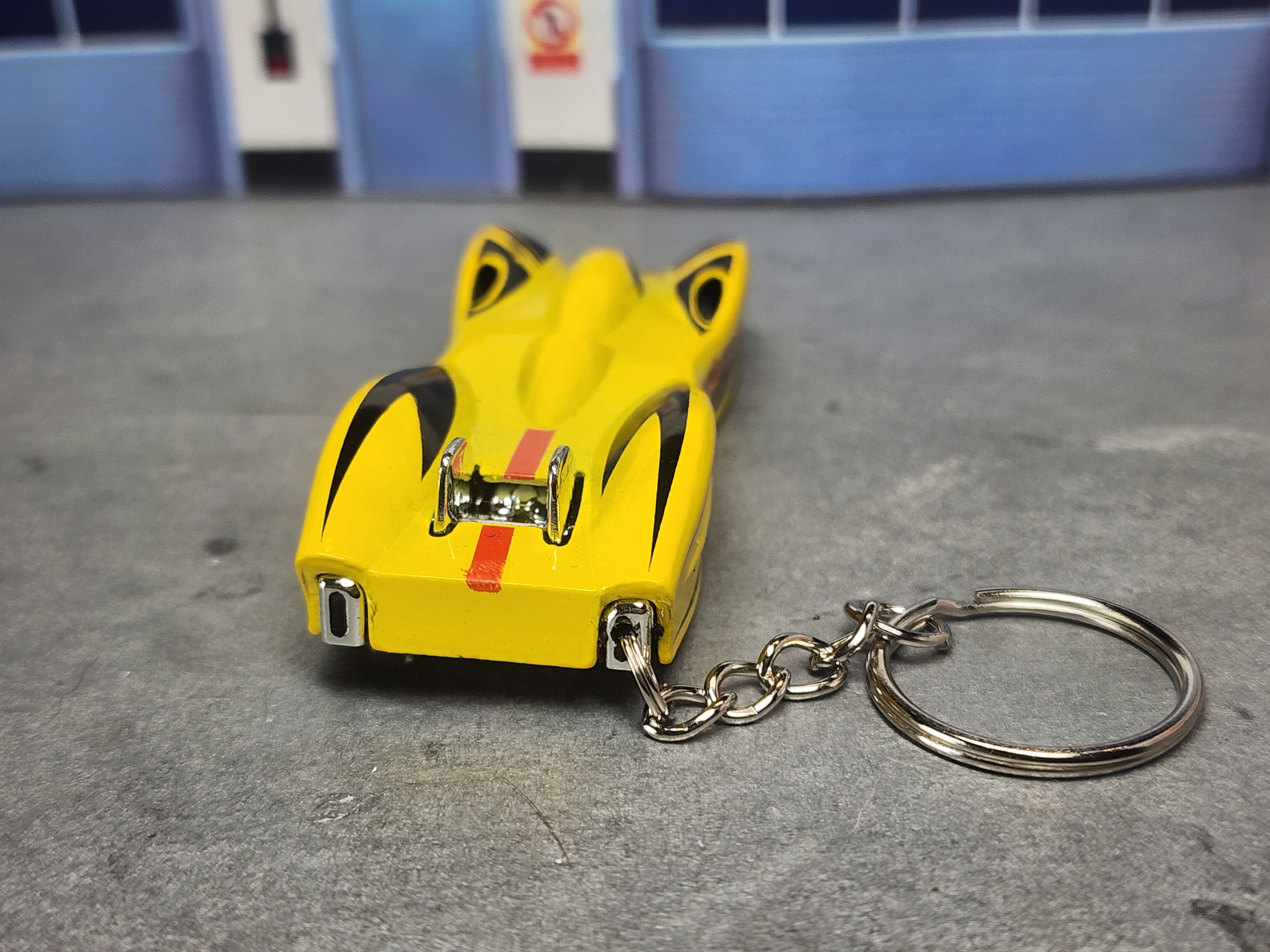 Ground FX Slat Flats Racer Keychain, 1:64 Scale Diecast