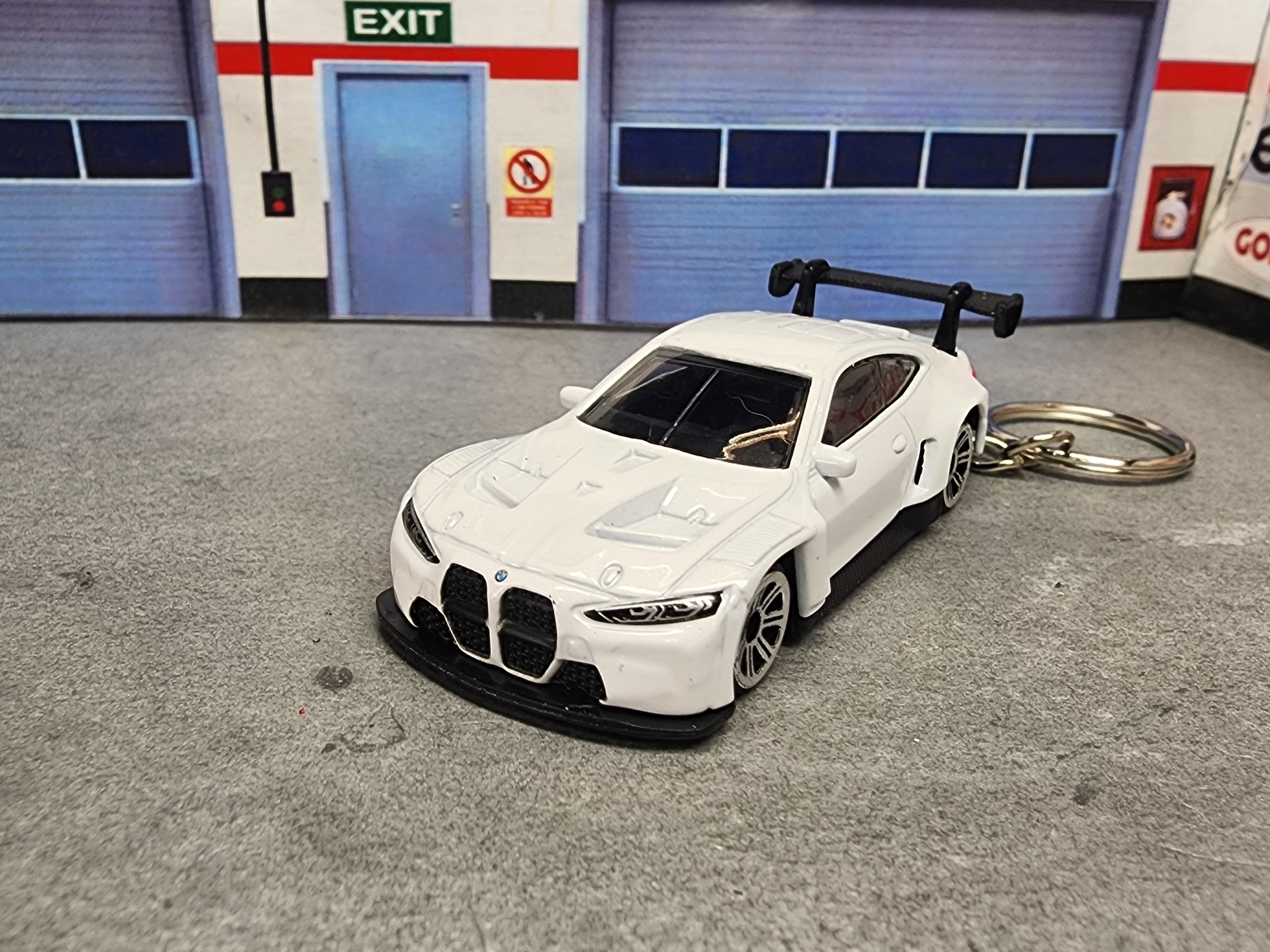 BMW M4 GT3 Diecast Keychain, Collector's Scale Model