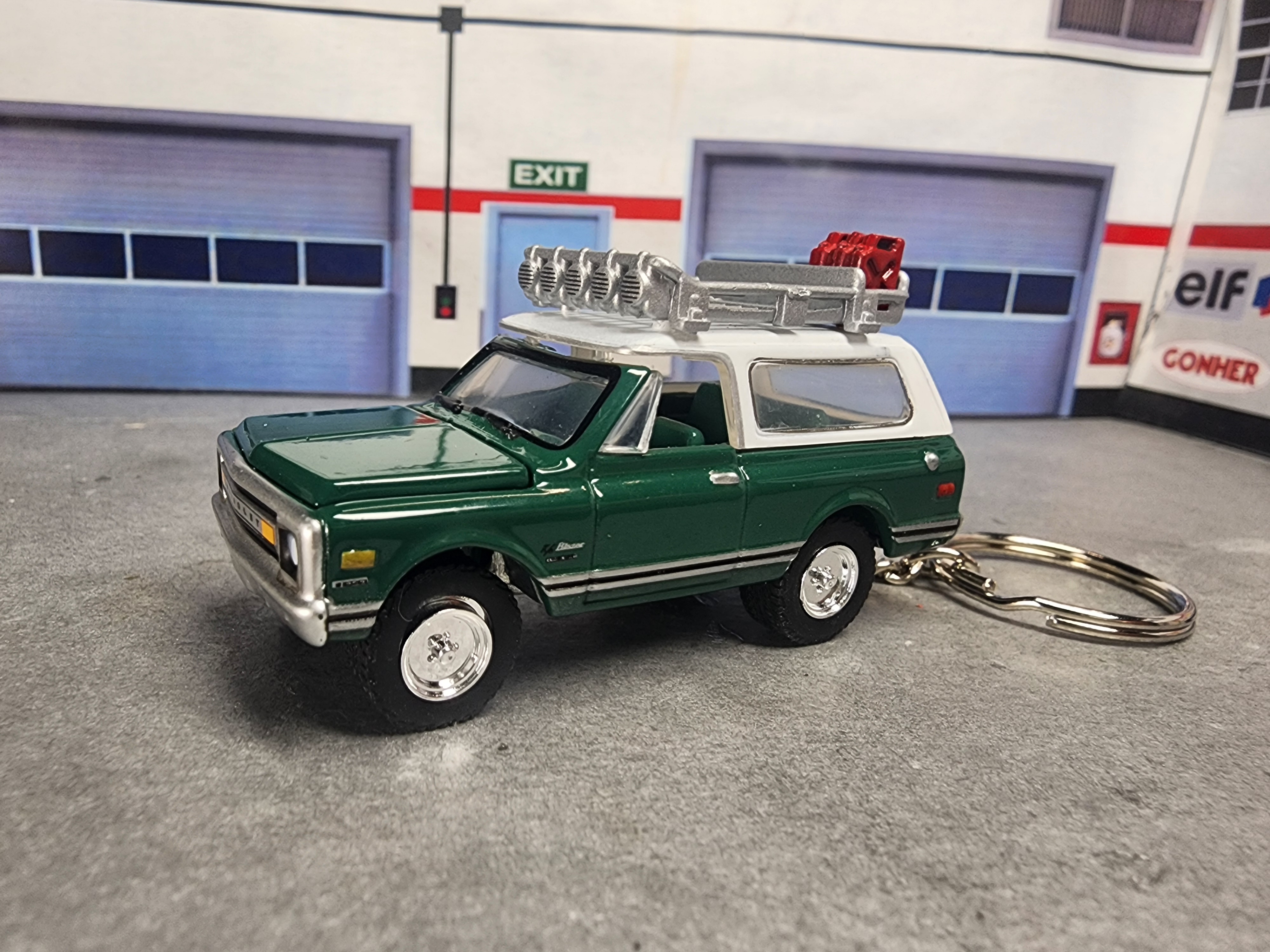 1969 Chevy Blazer Keychain, 1:64 Scale Diecast