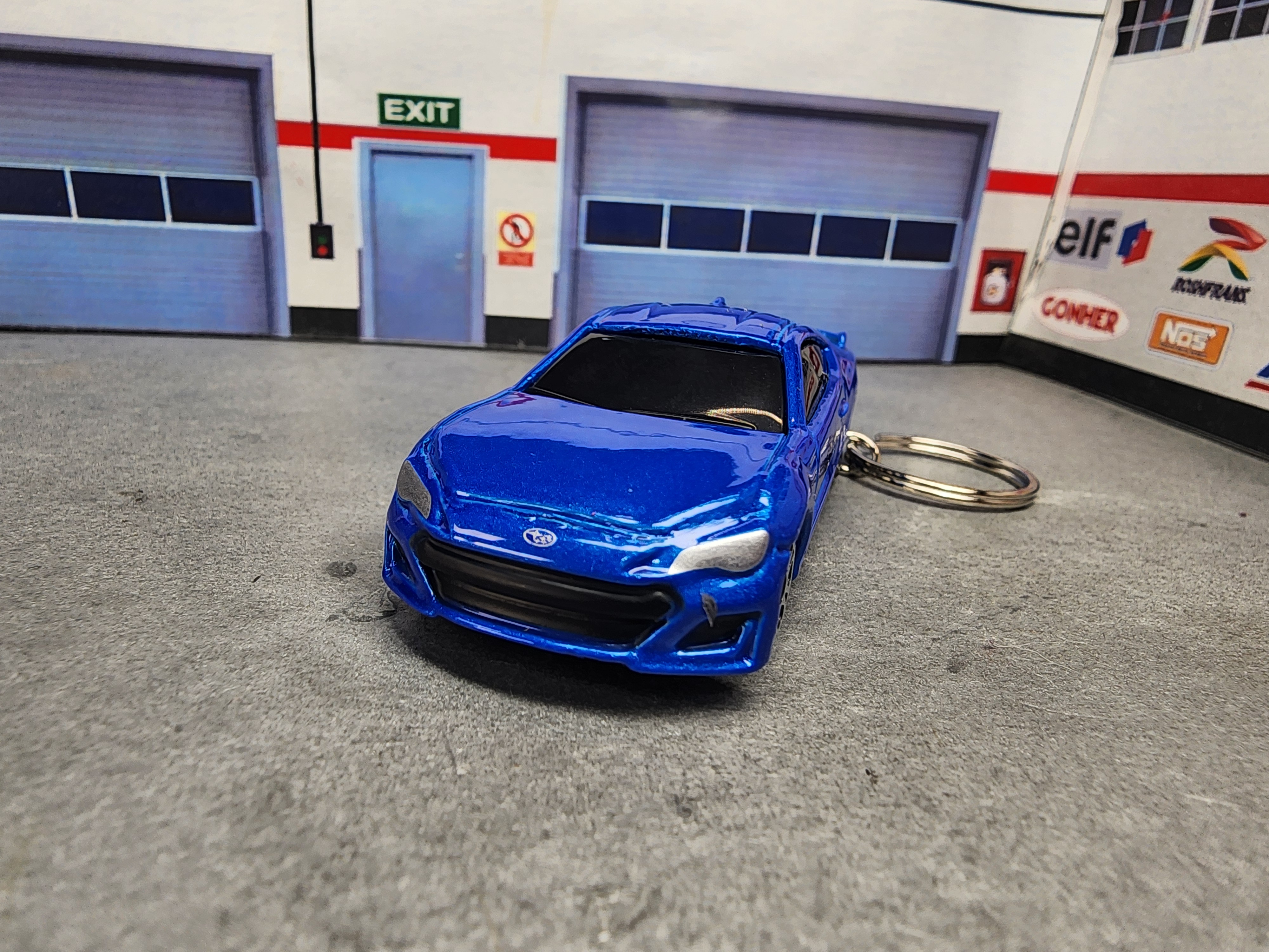 2019 Subaru BRZ Keychain, Diecast 1:64 Scale 