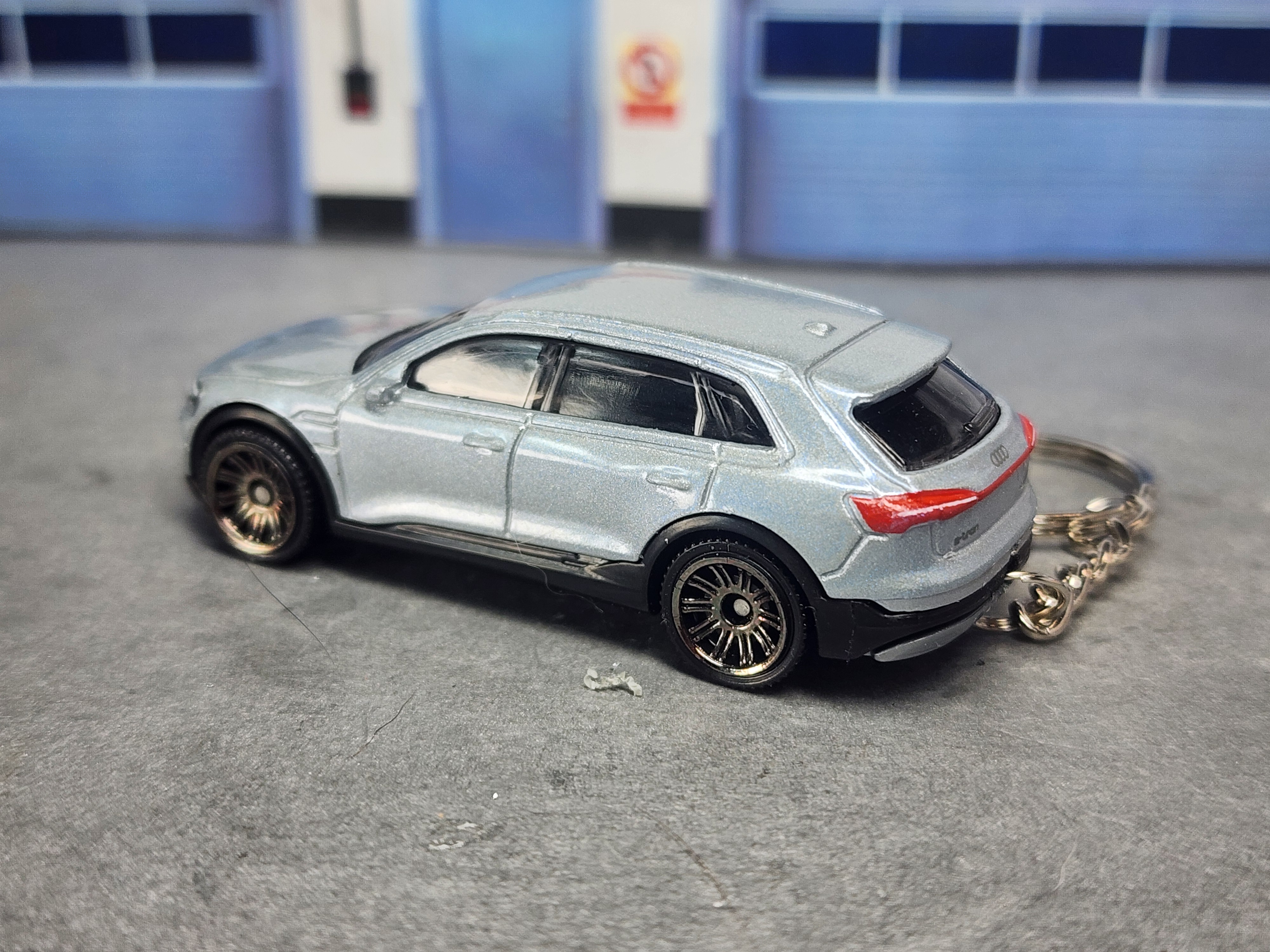 Audi E-Tron Keychain, 1:64  Scale Diecast