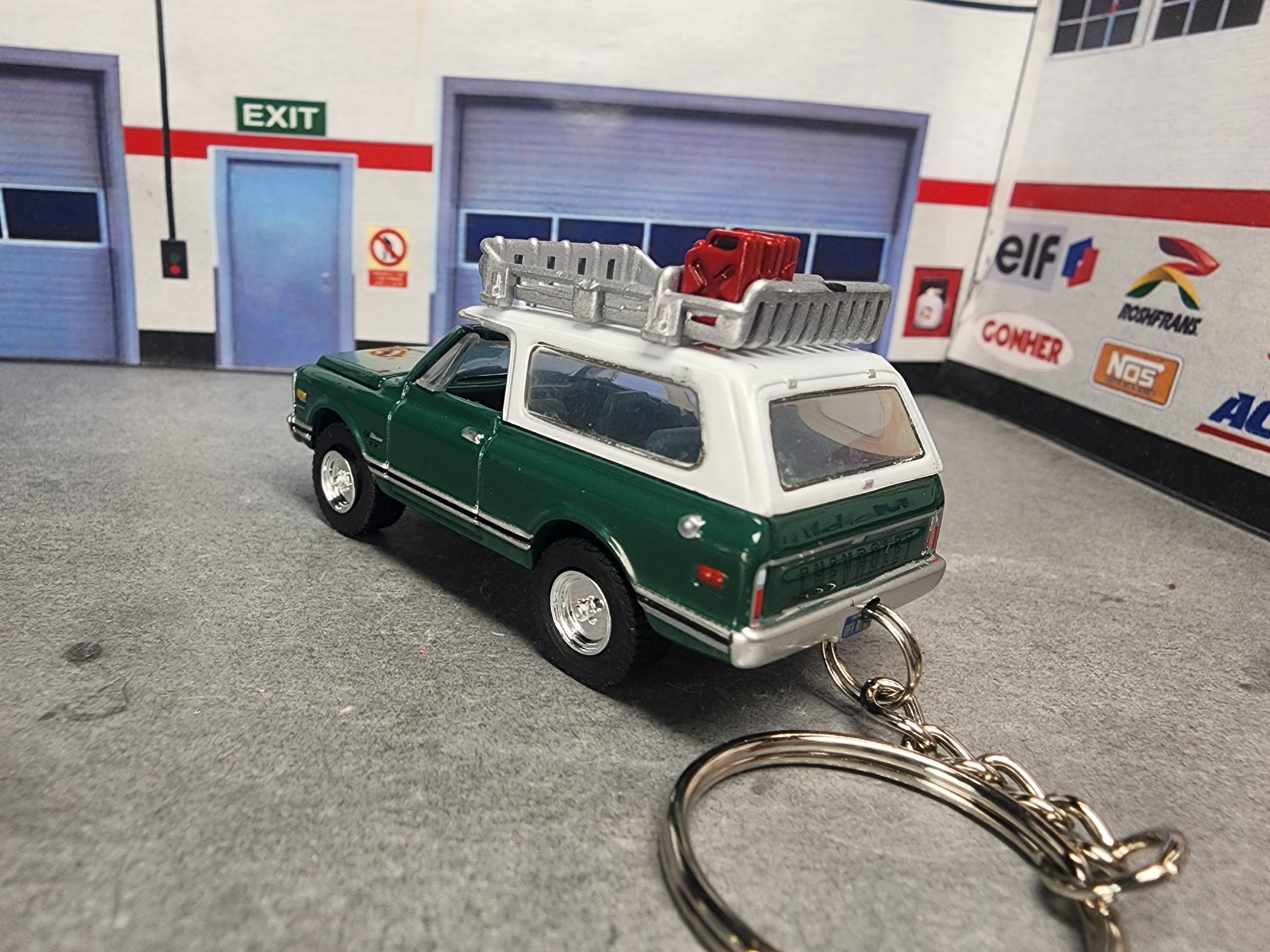 1969 Chevy Blazer Keychain, 1:64 Scale Diecast