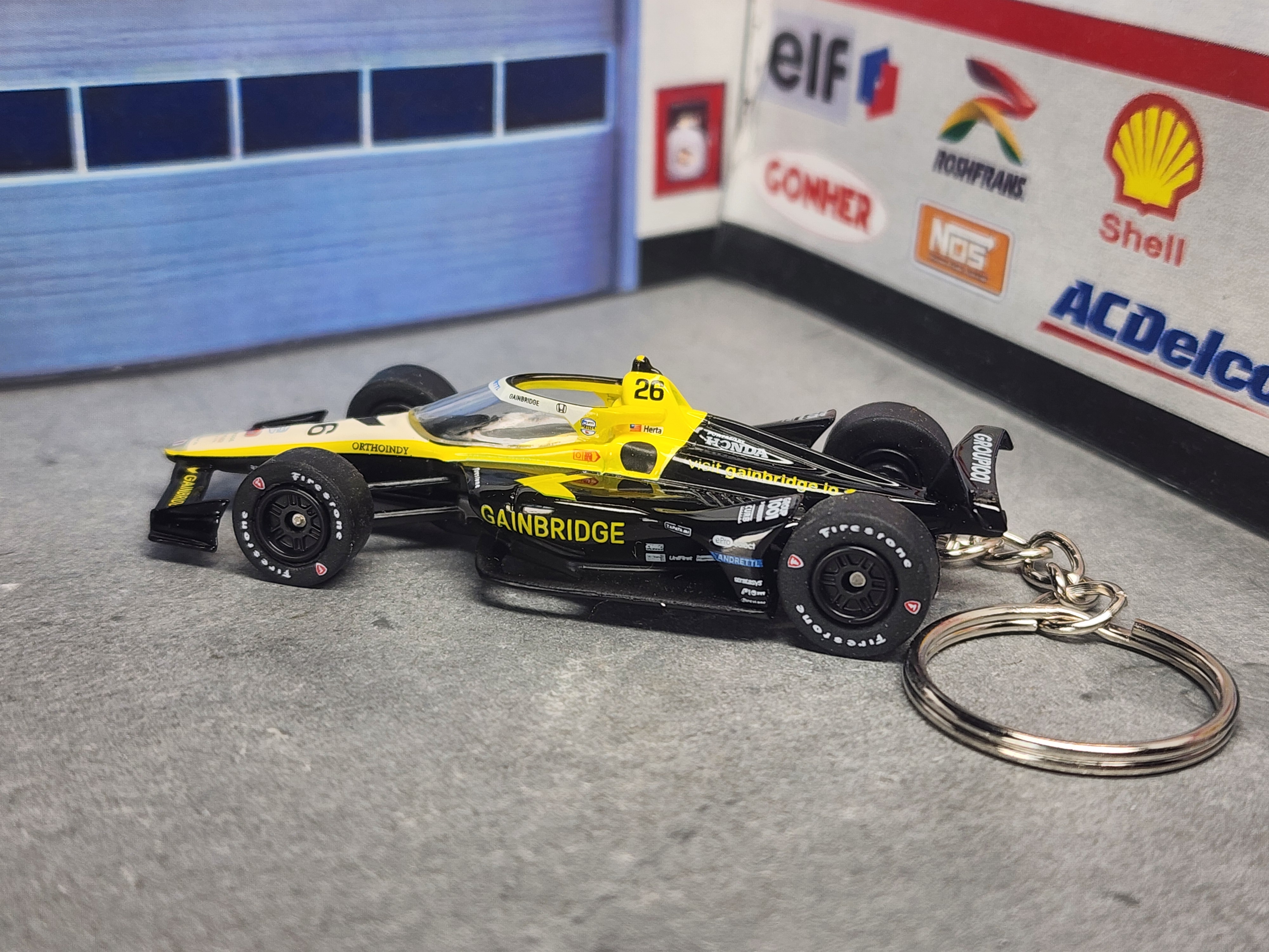 Team Andretti 2024 #26 IndyCar Model Keychain