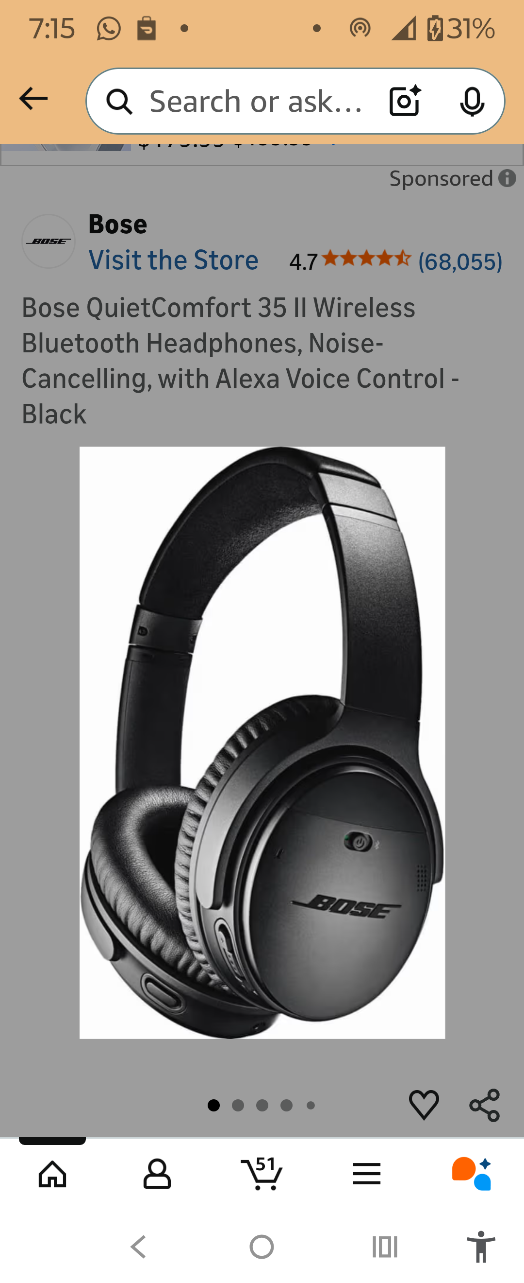 Bose QuietComfort 35 II Wireless Headphones