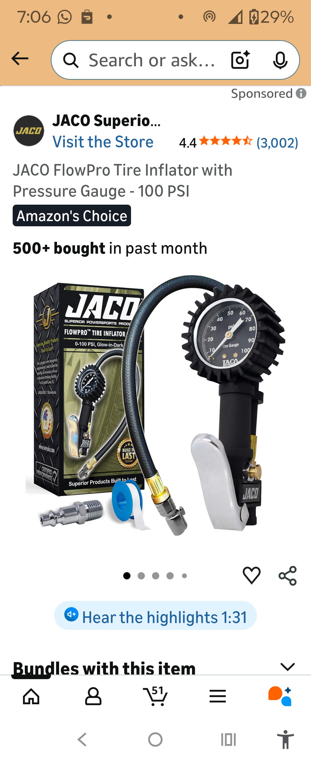 JACO FlowPro Tire Inflator